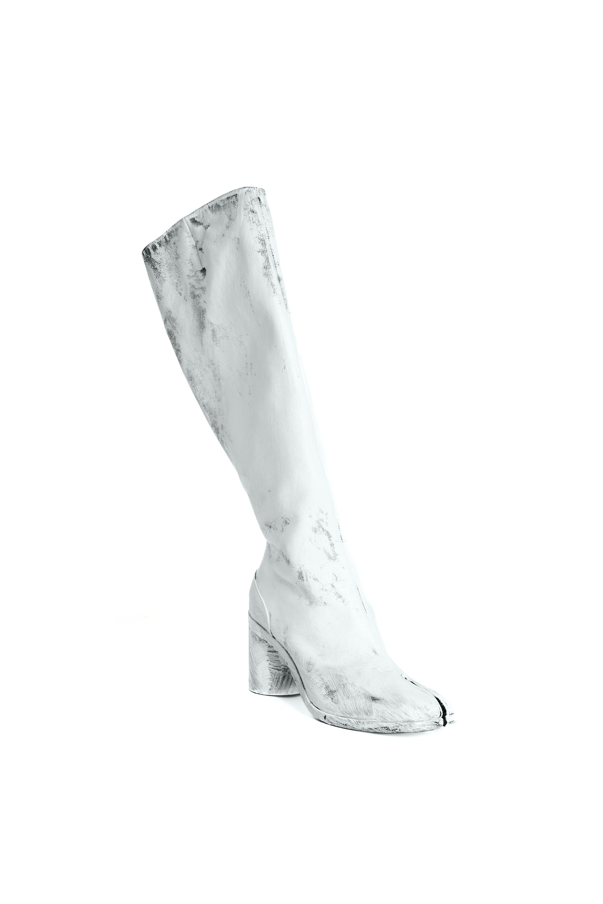 Maison Margiela White Tabi Painted Bianchetto Boots 10632