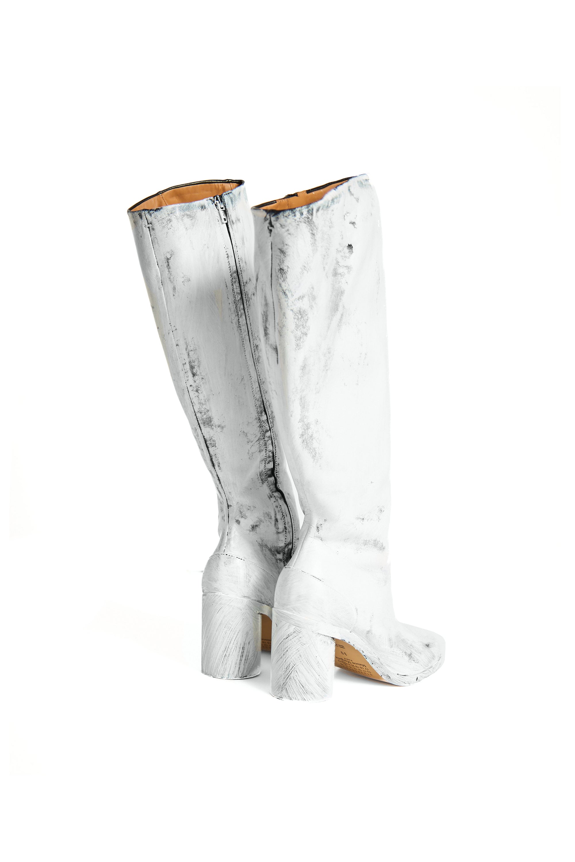 Maison Margiela White Tabi Painted Bianchetto Boots 10634