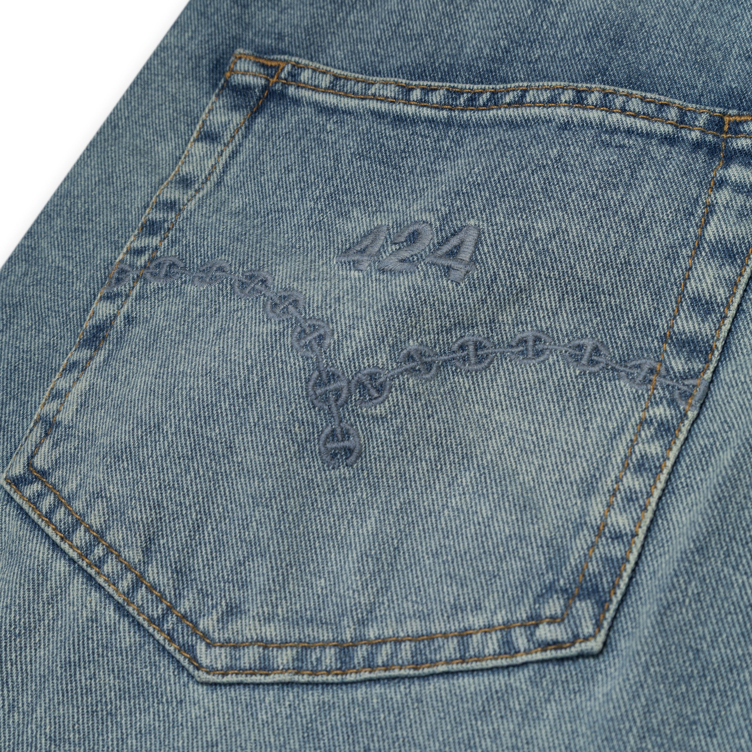 424 Loose Fivepocket Blue — view 4