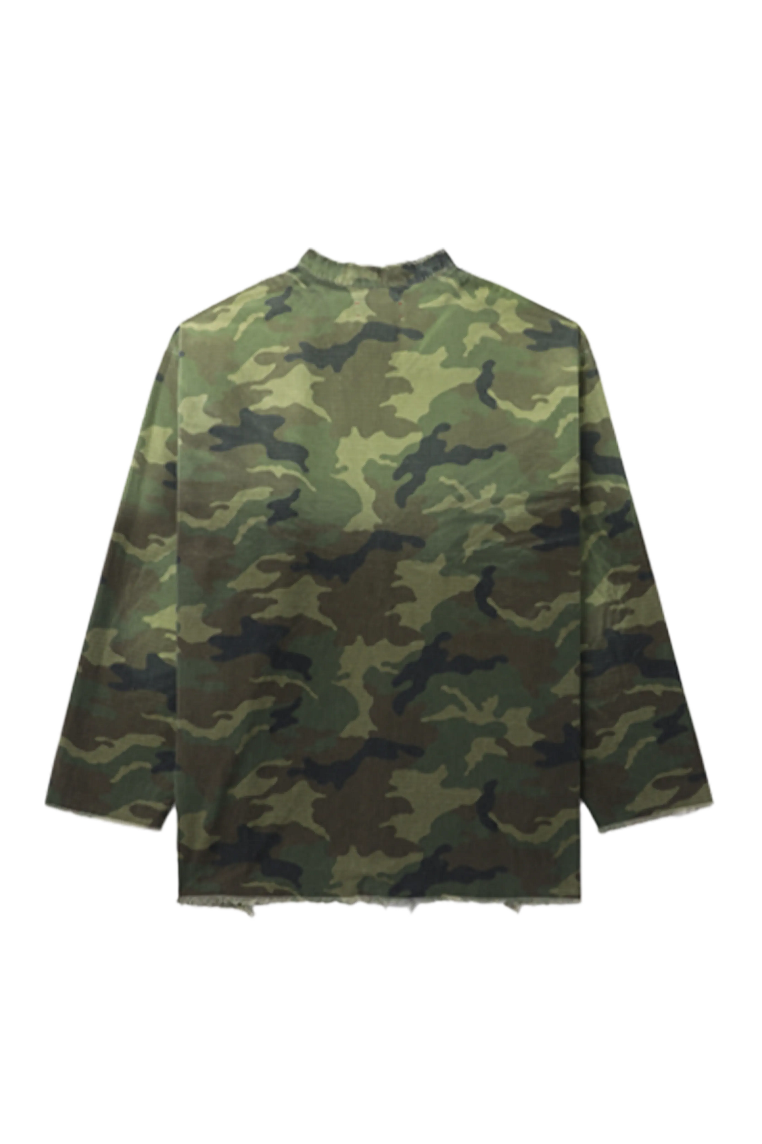 424 Camo Overshirt Kimono In 8640