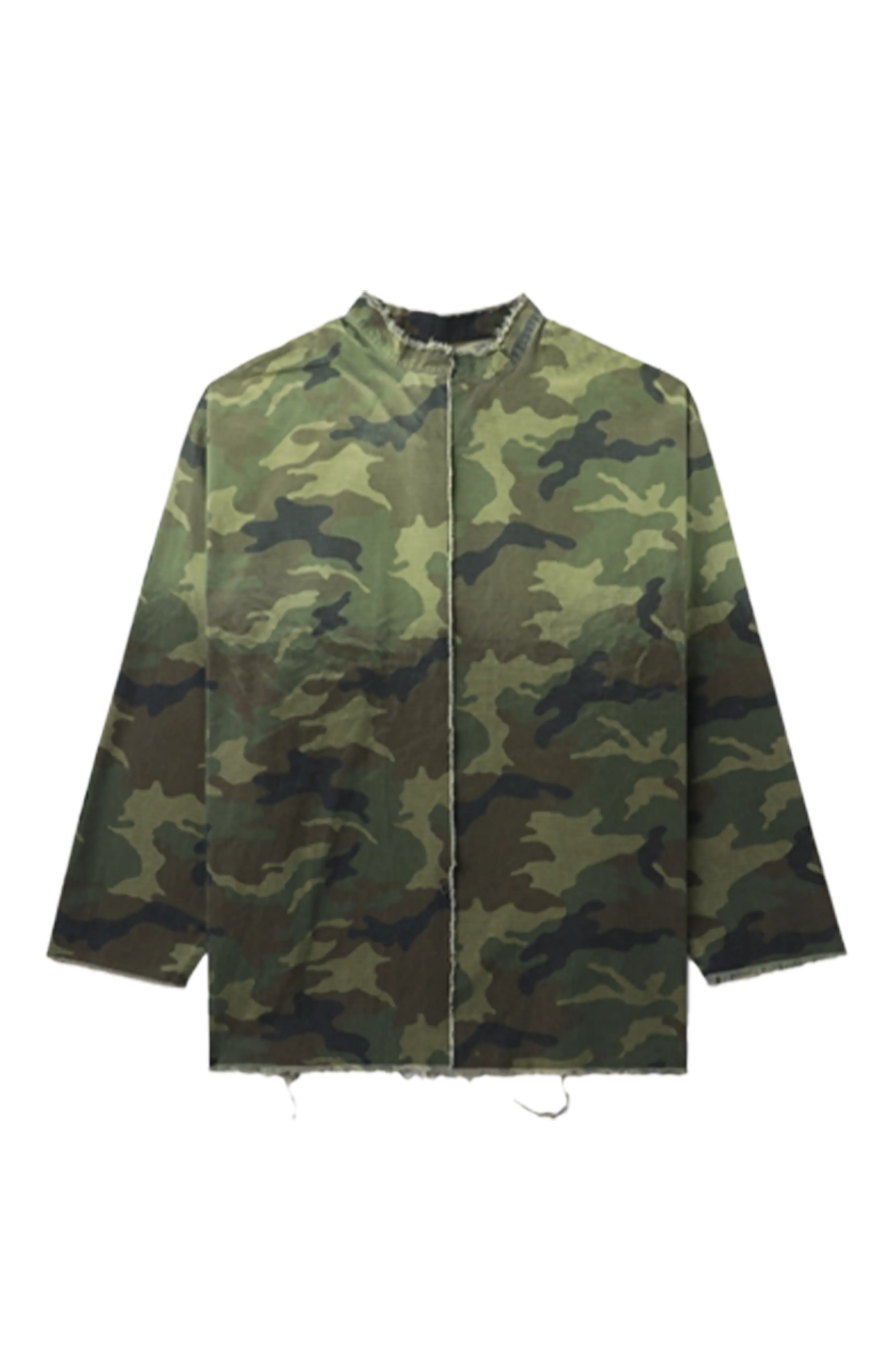 424 Camo Overshirt Kimono In 8639