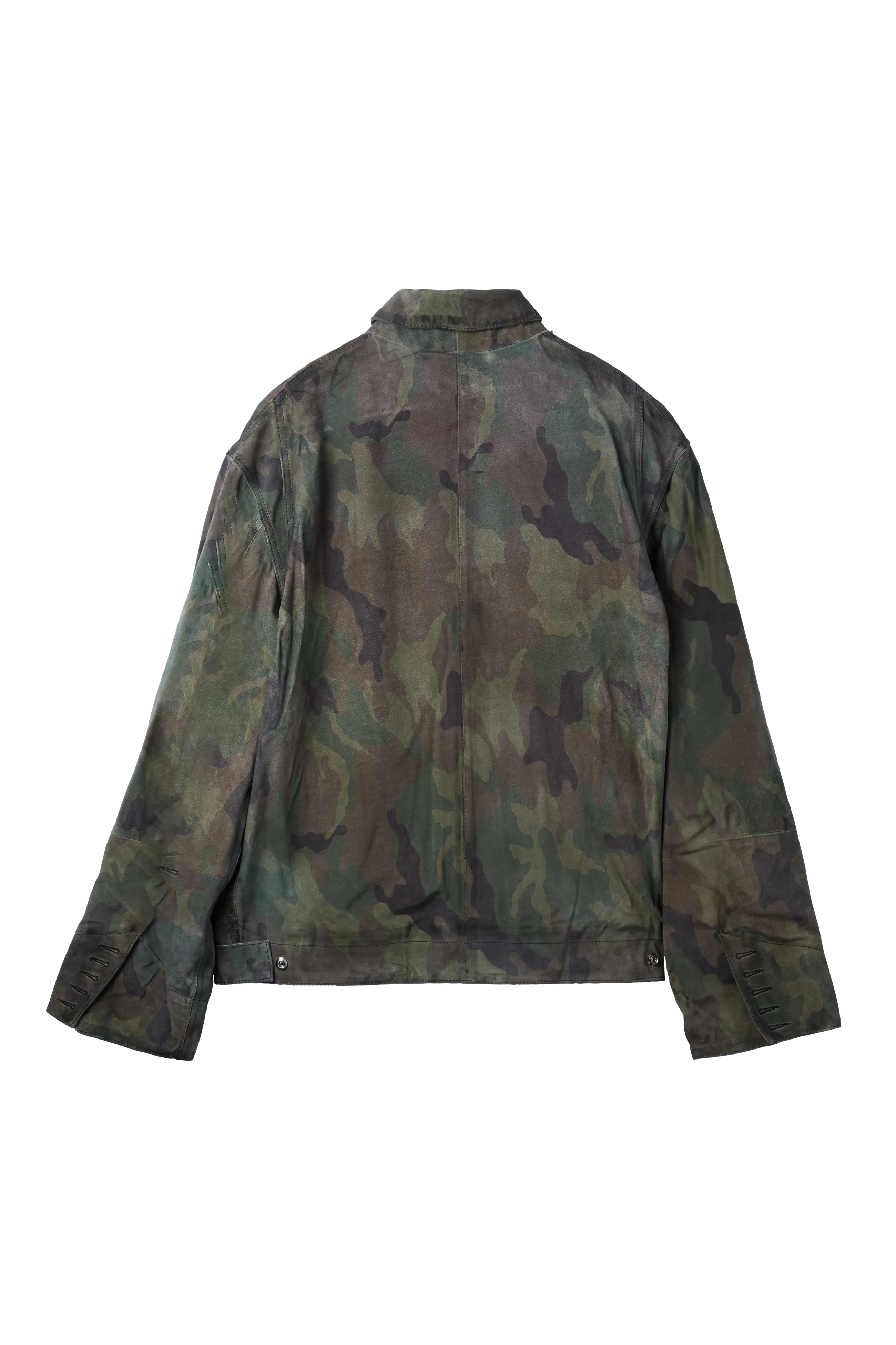 424 Suede Camo Jacket In Camouflage 8653