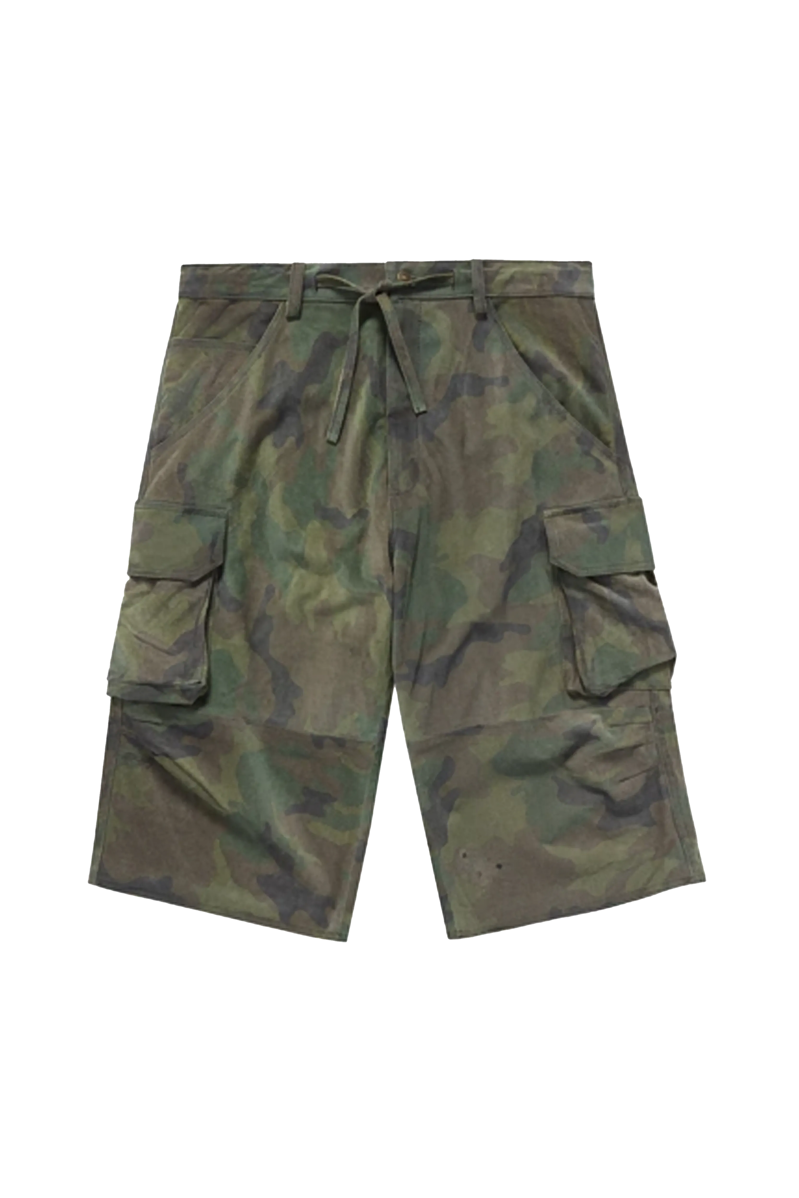 424 Suede Bermuda Shorts In Camouflage 8725