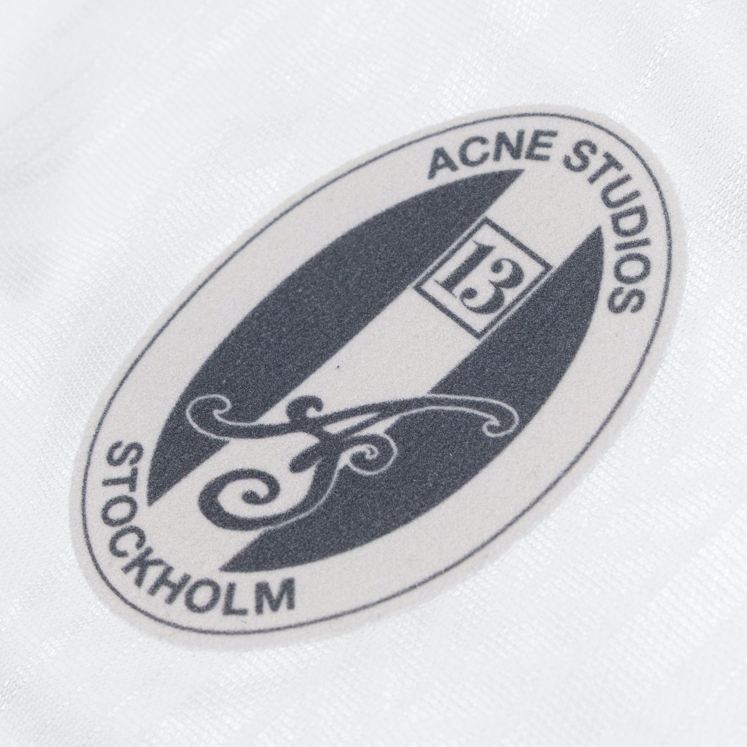 Acne Studios Sports Shorts White detail