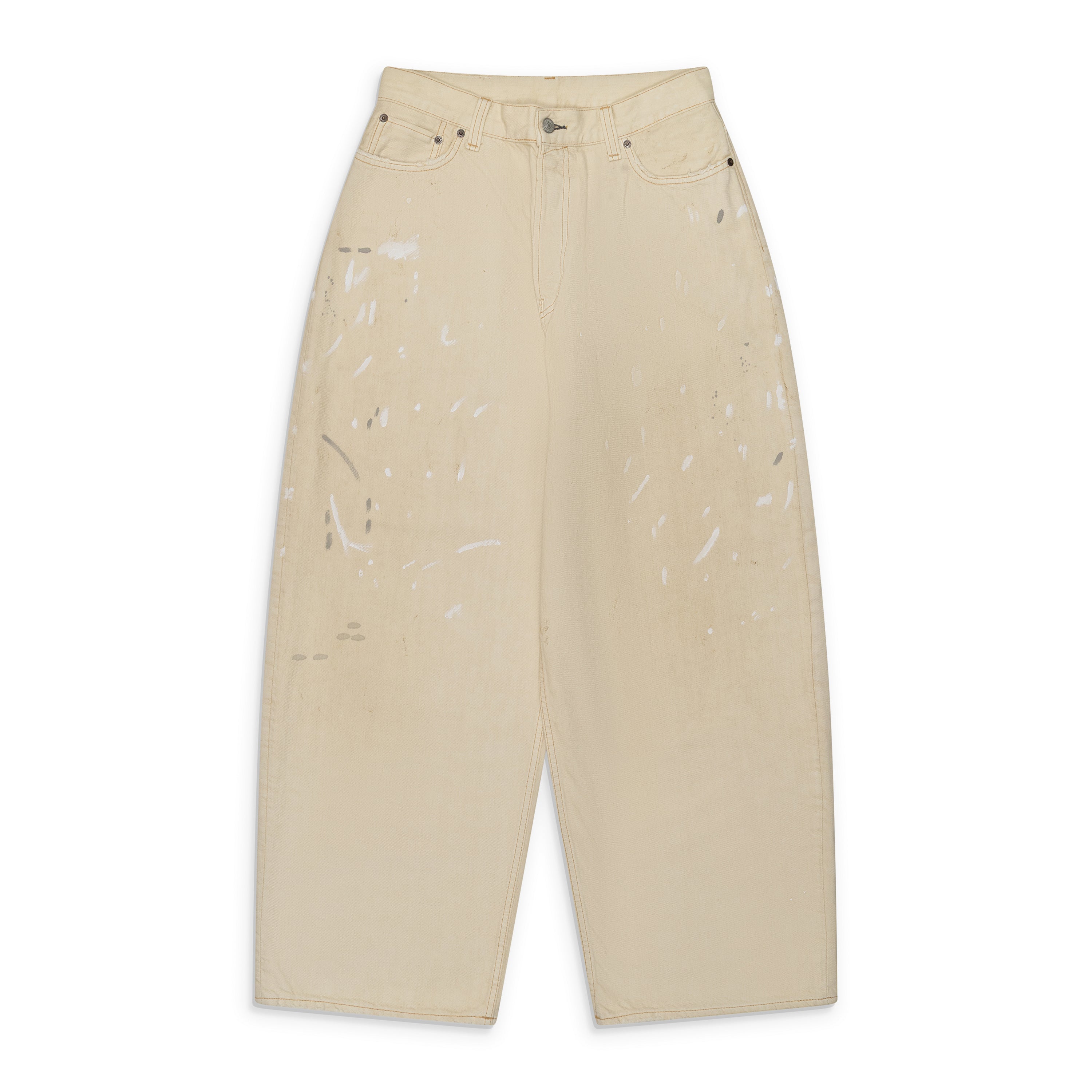 Acne Studios White Painted Jeans front