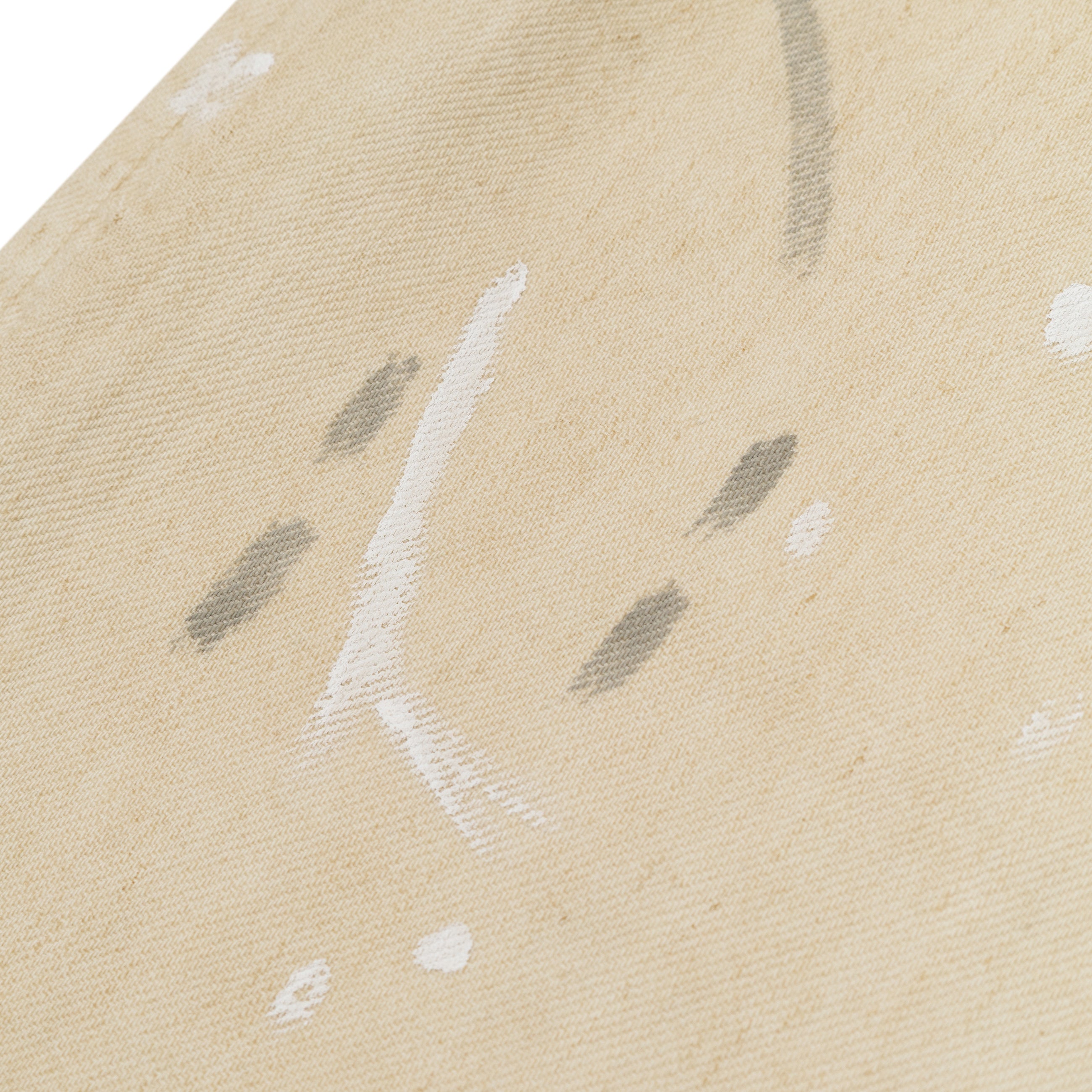 Acne Studios White Painted Jeans detail 2
