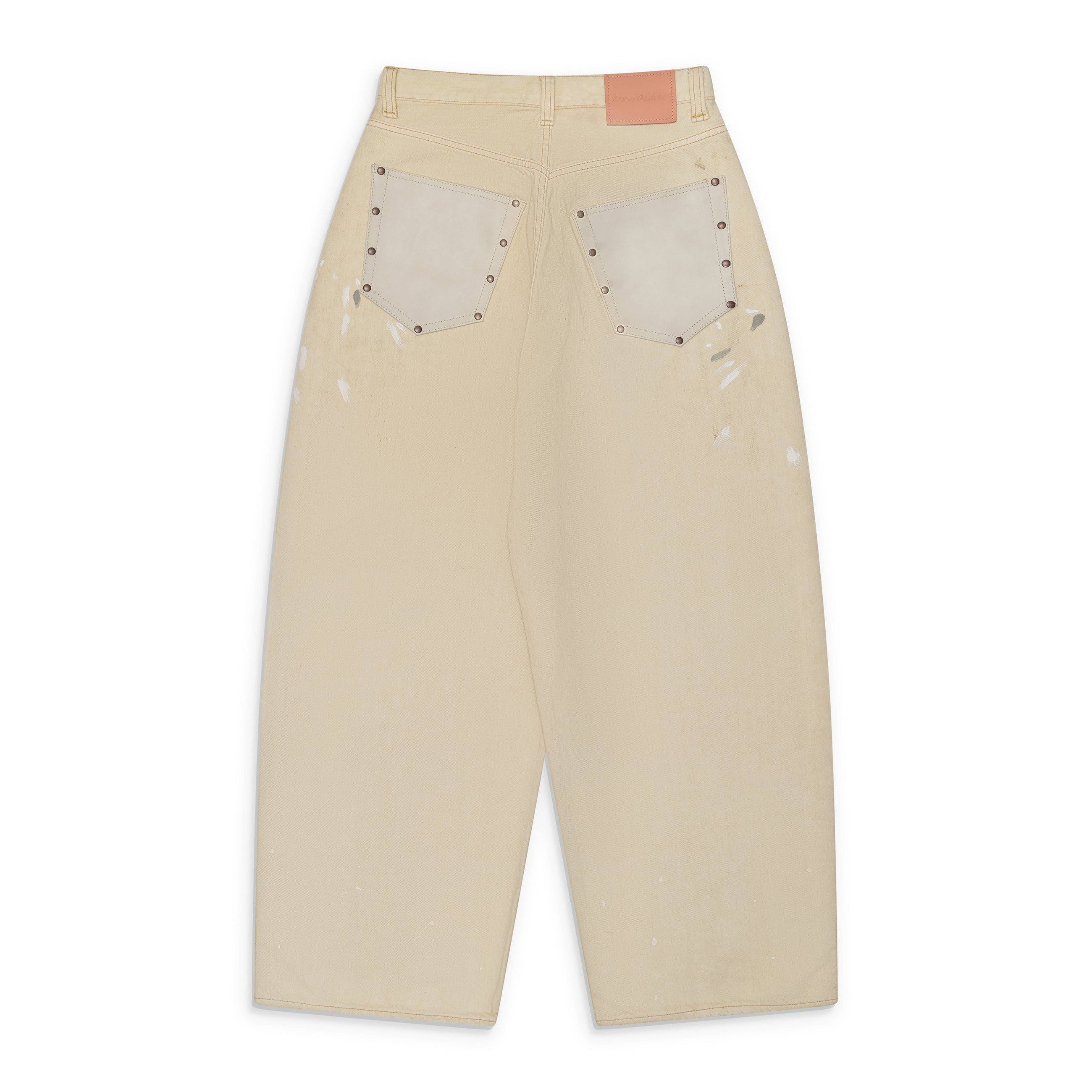 Acne Studios White Painted Jeans back