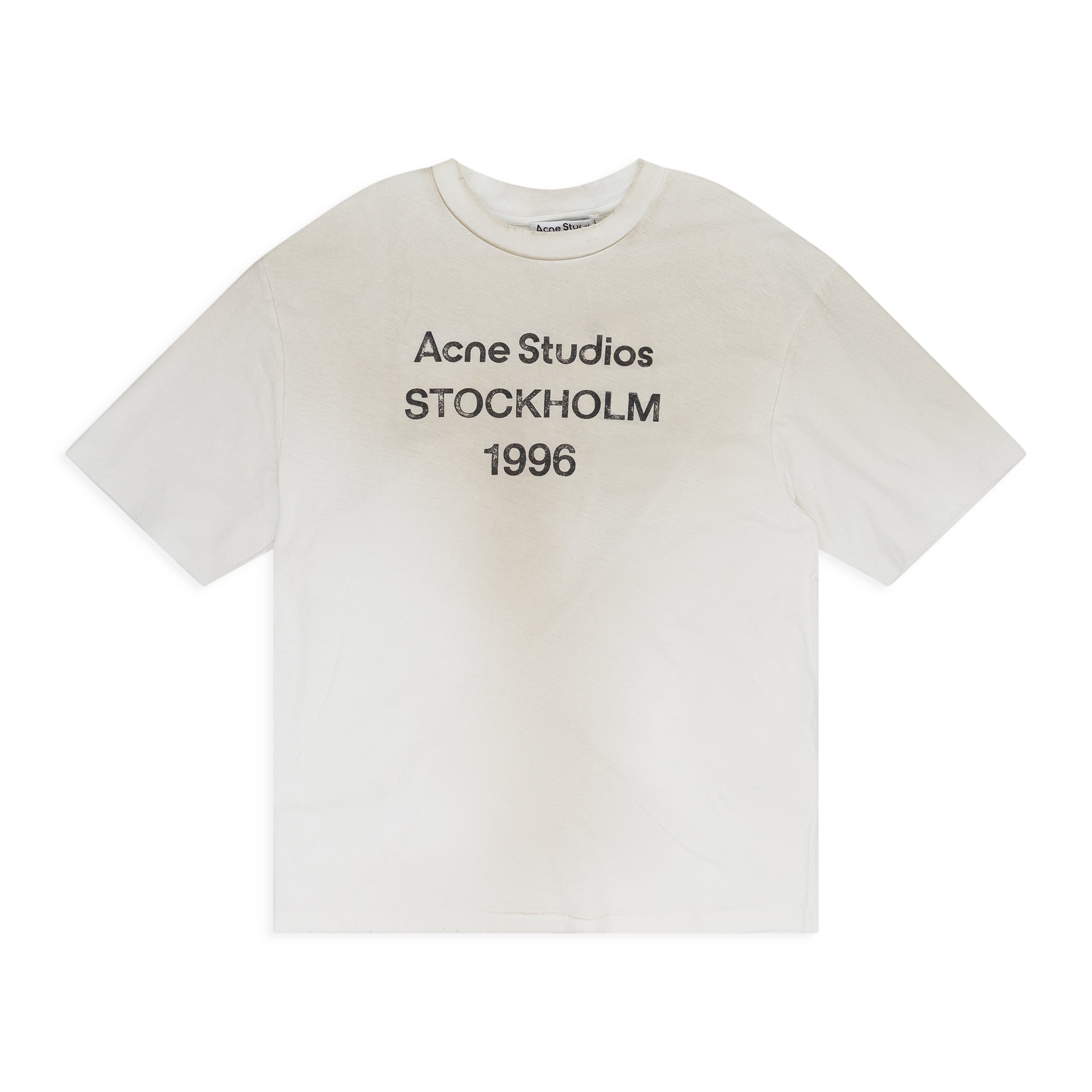 Acne Studios Short Sleeve Logo T-Shirt Dusty White