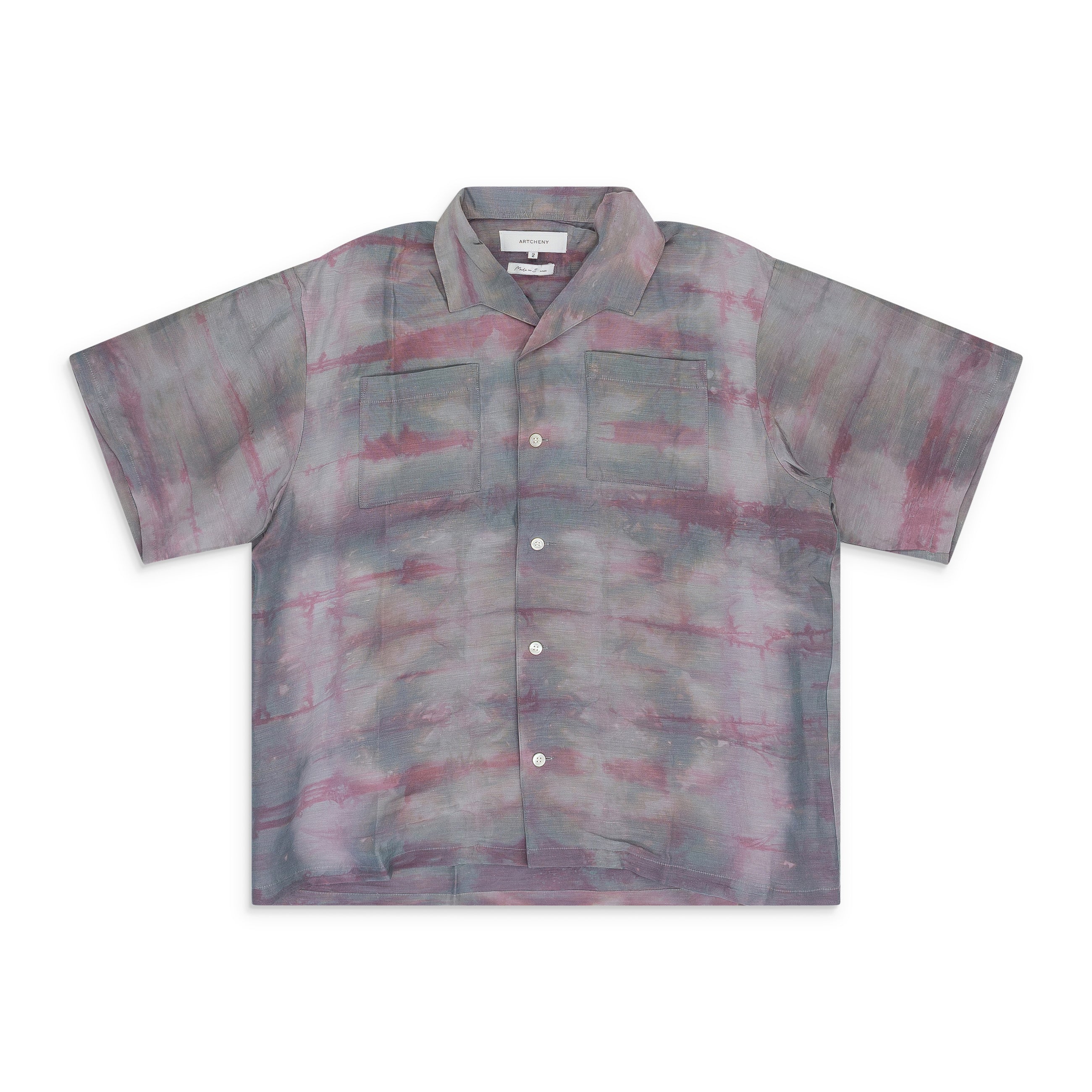 ARTCHENY Italian Collar Shirt Purple