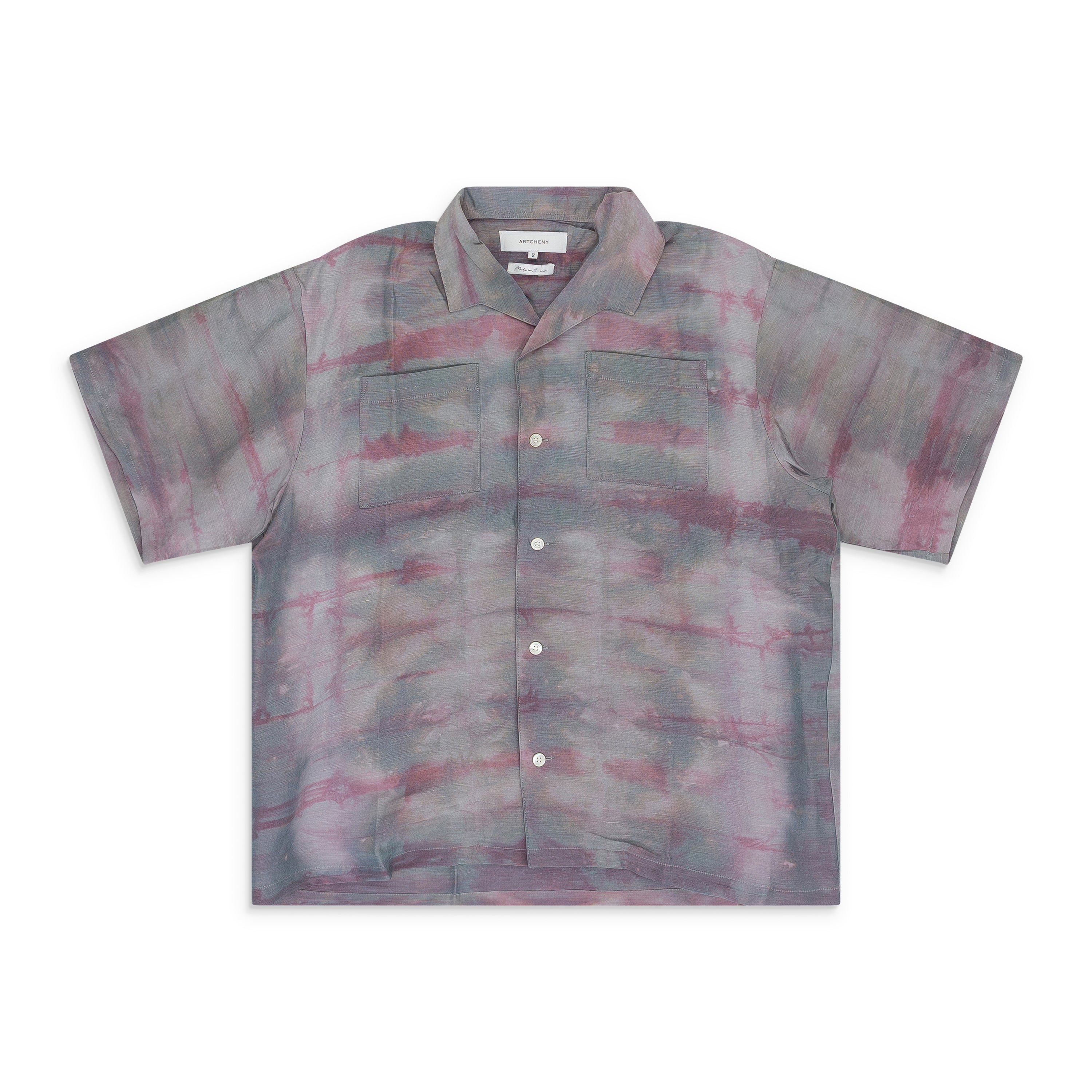 ARTCHENY Italian Collar Shirt Purple