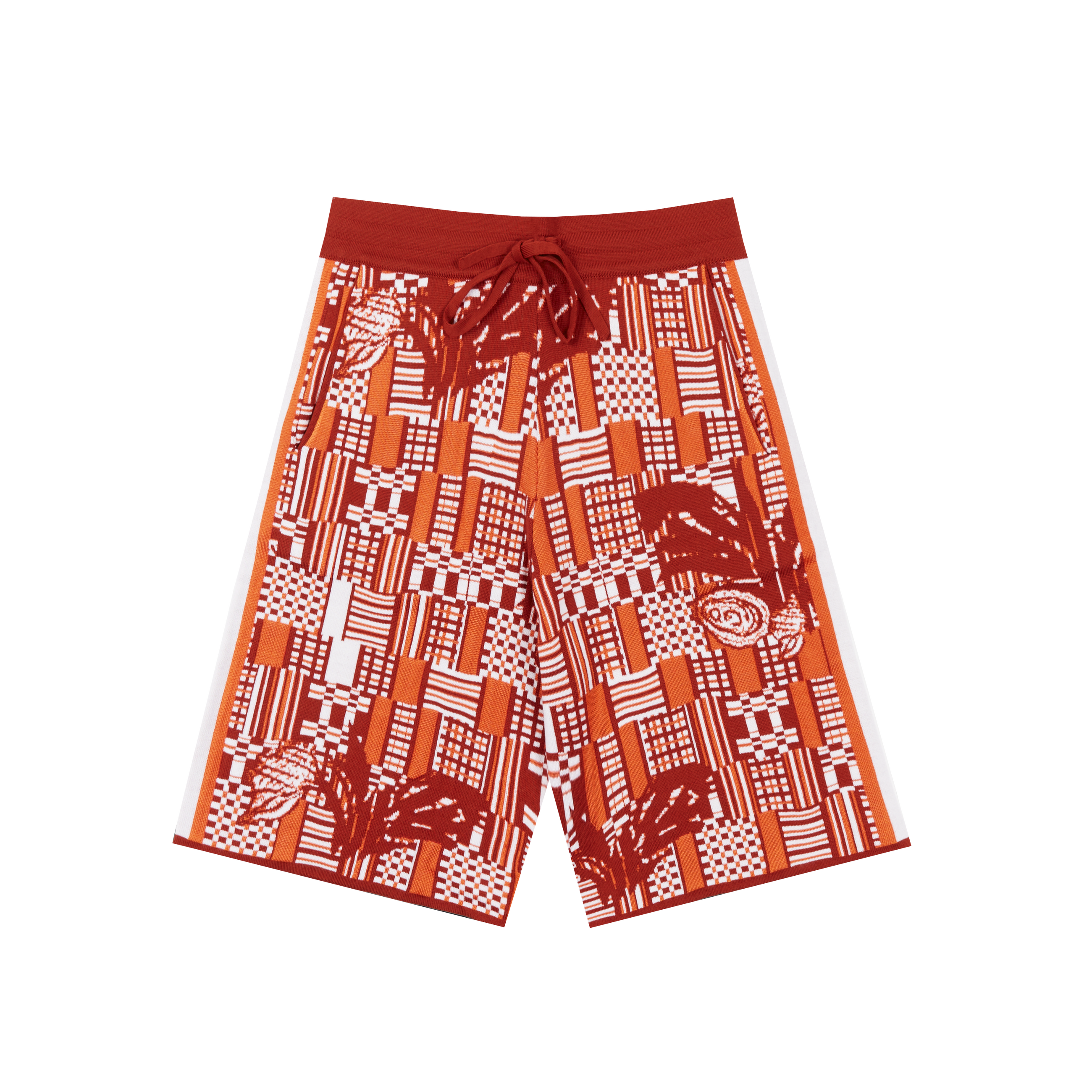 Ahluwalia Benoit Knitted Shorts Orange 5860