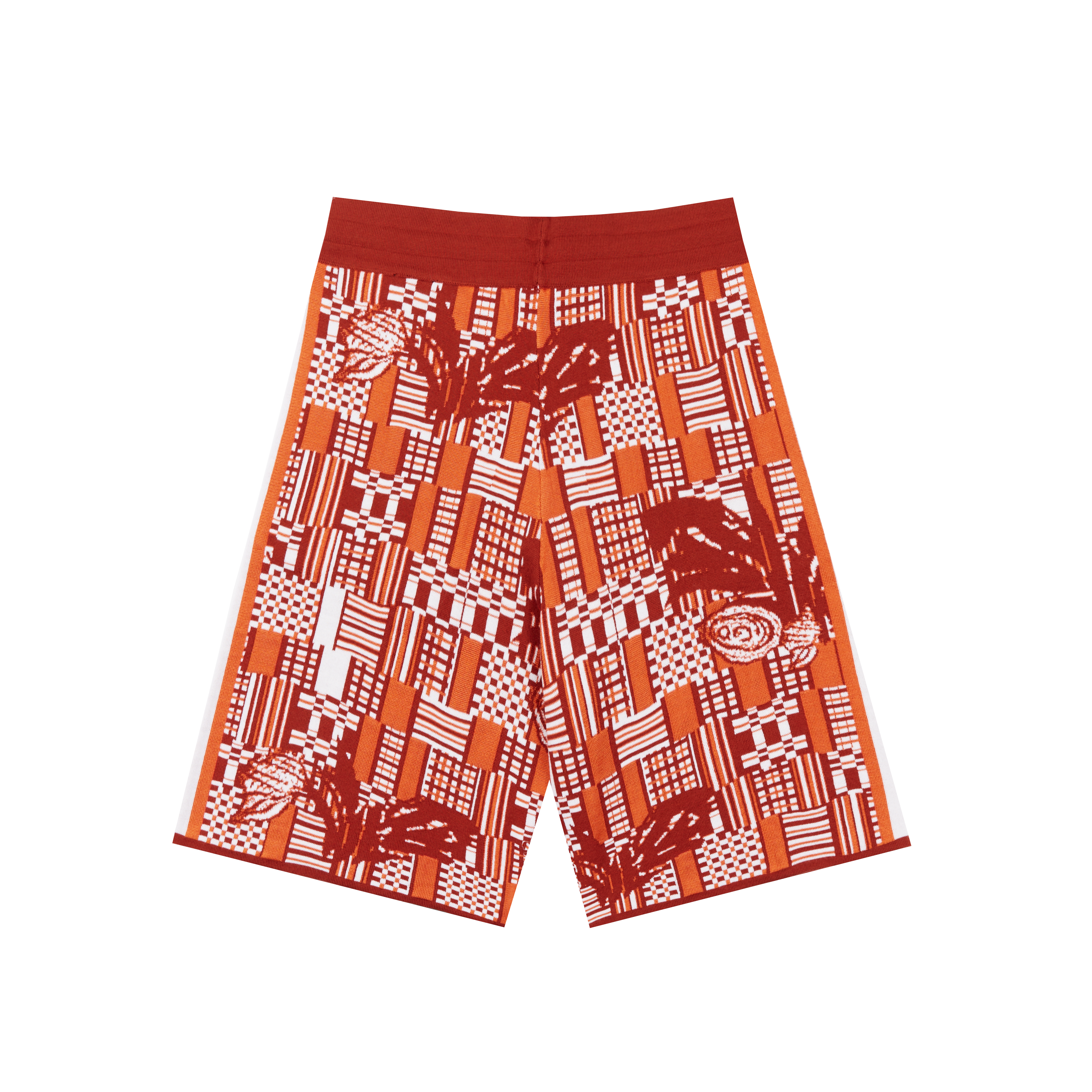 Ahluwalia Benoit Knitted Shorts Orange 5861