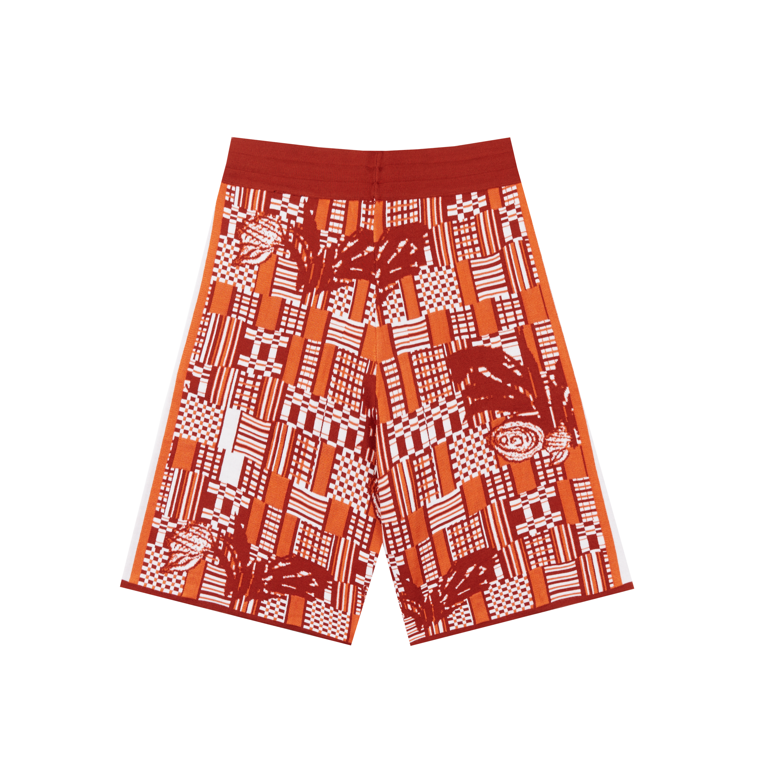 Ahluwalia Benoit Knitted Shorts Orange 5861