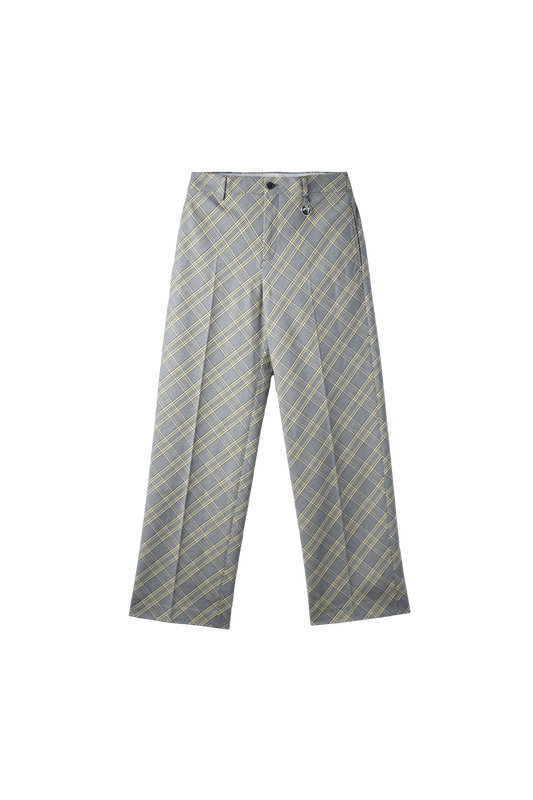 AMBUSH Check Wide Leg Trousers Trousers Grey 7491