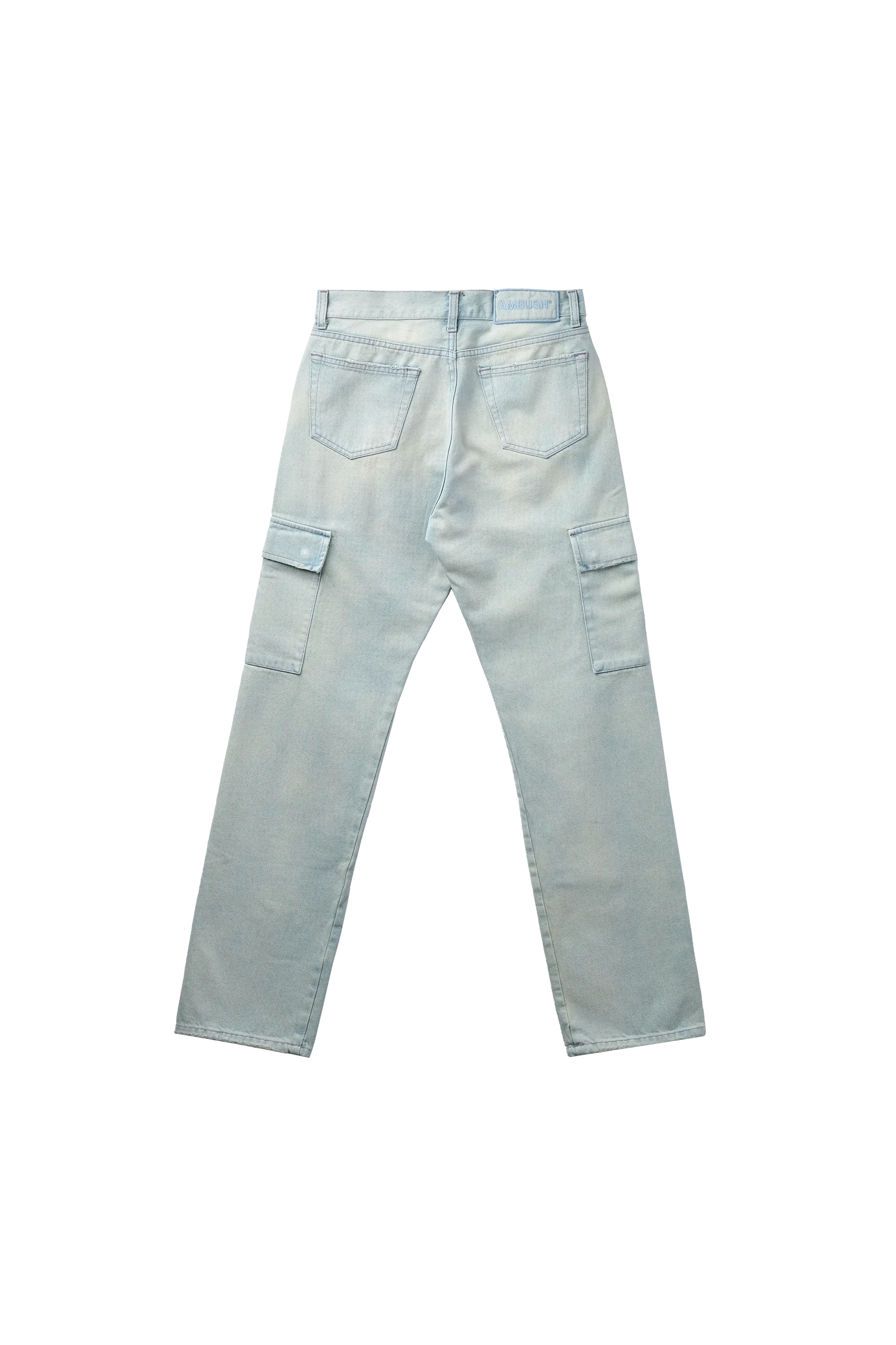 AMBUSH Slim Denim Cargo Pants Jeans Blue 7569