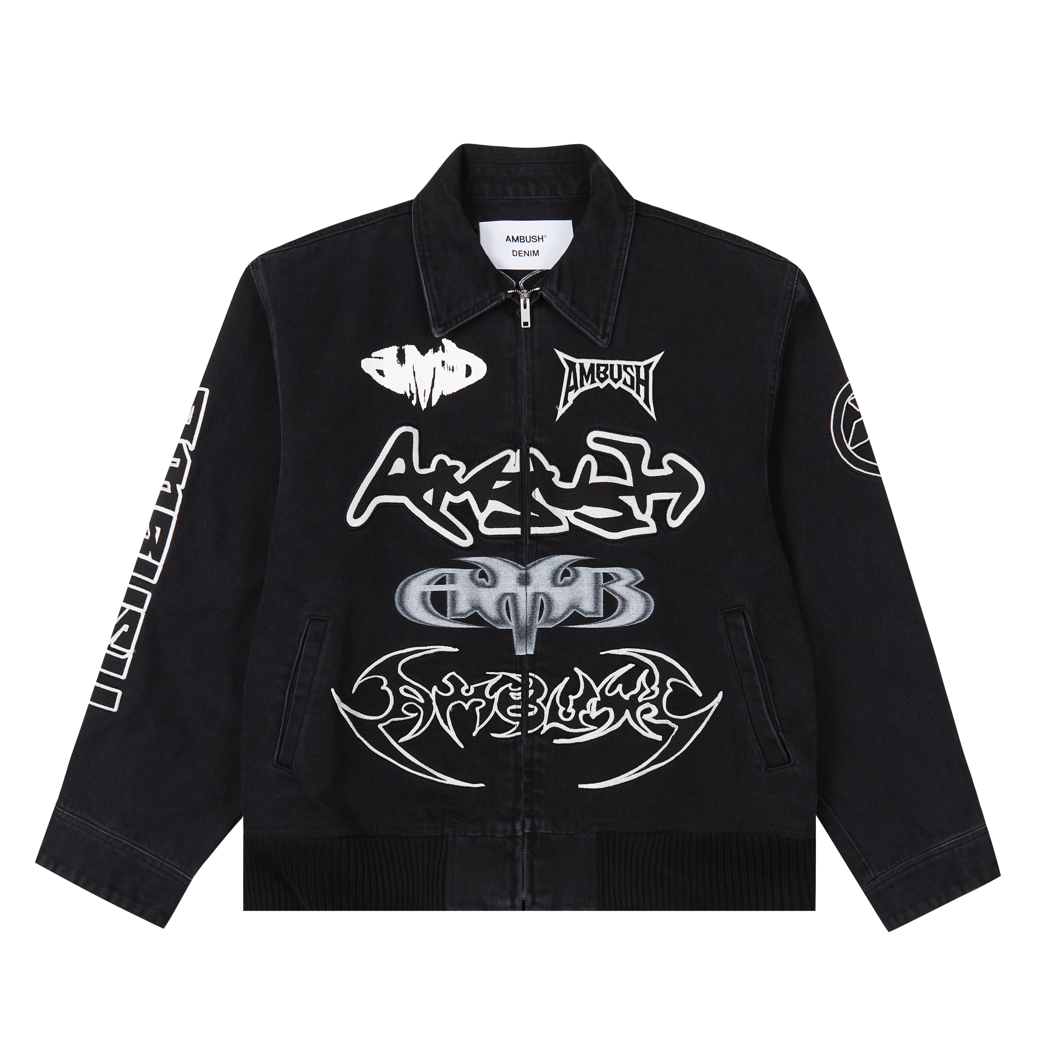 AMBUSH Patch Denim Bomber Black 2734