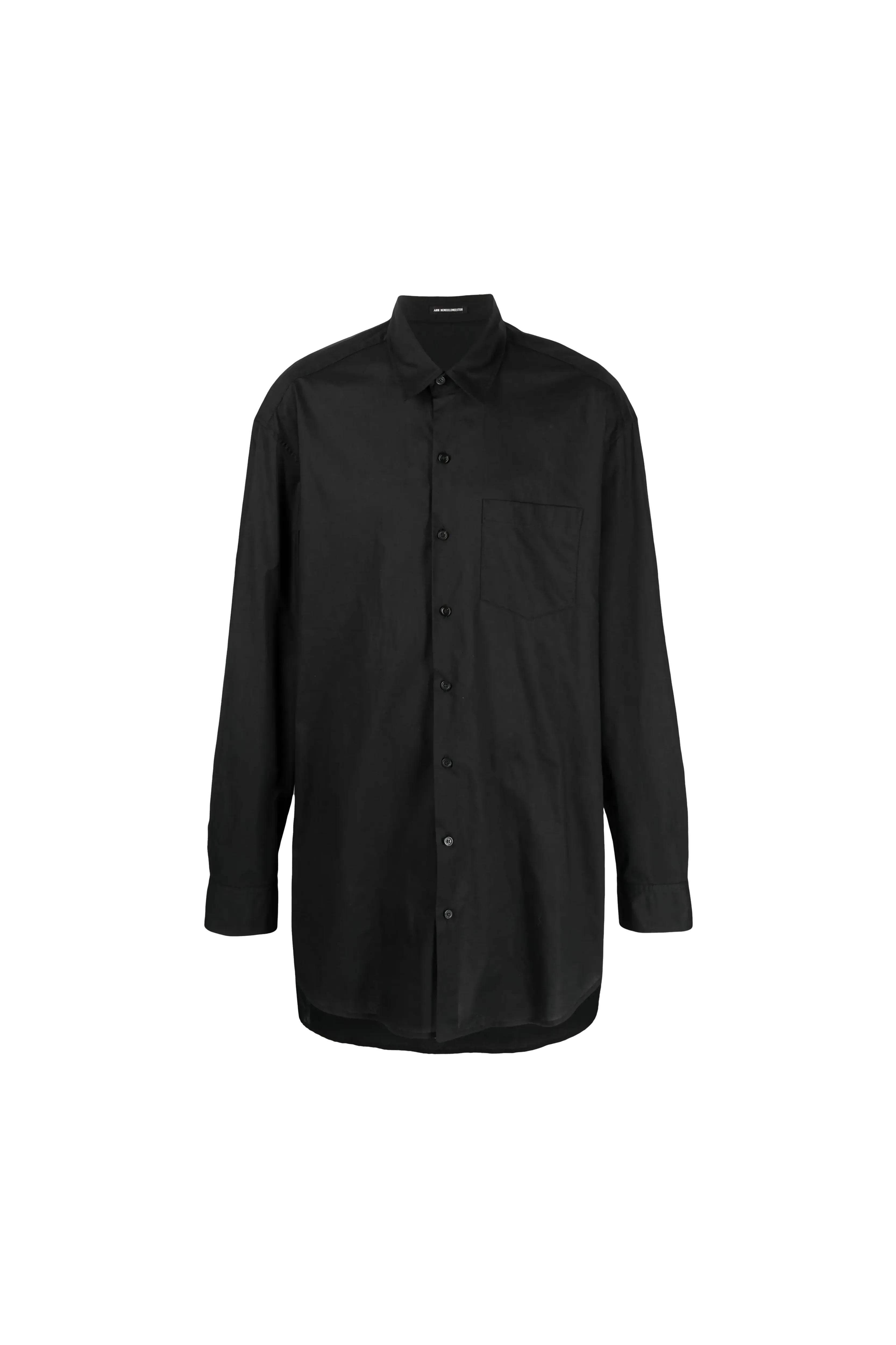 Ann Demeulemeester Arnout Fluid Belting Long Shirt Black 7661