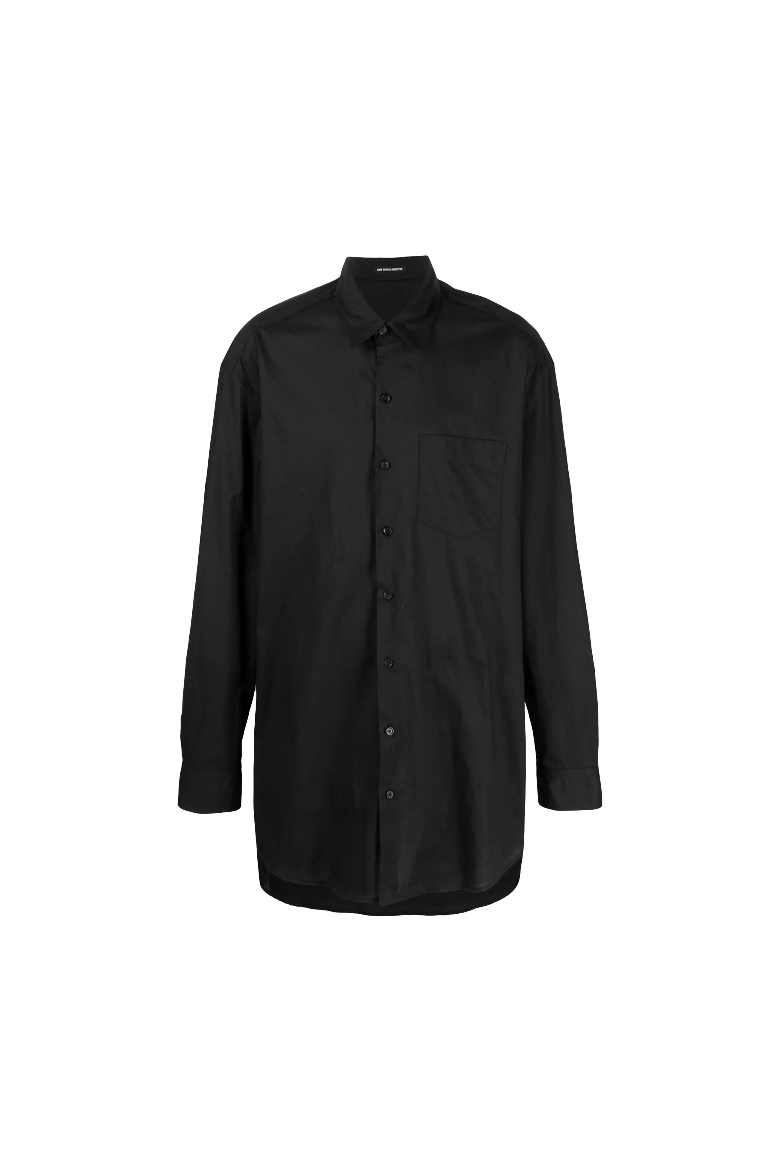 Ann Demeulemeester Arnout Fluid Belting Long Shirt Black 7661