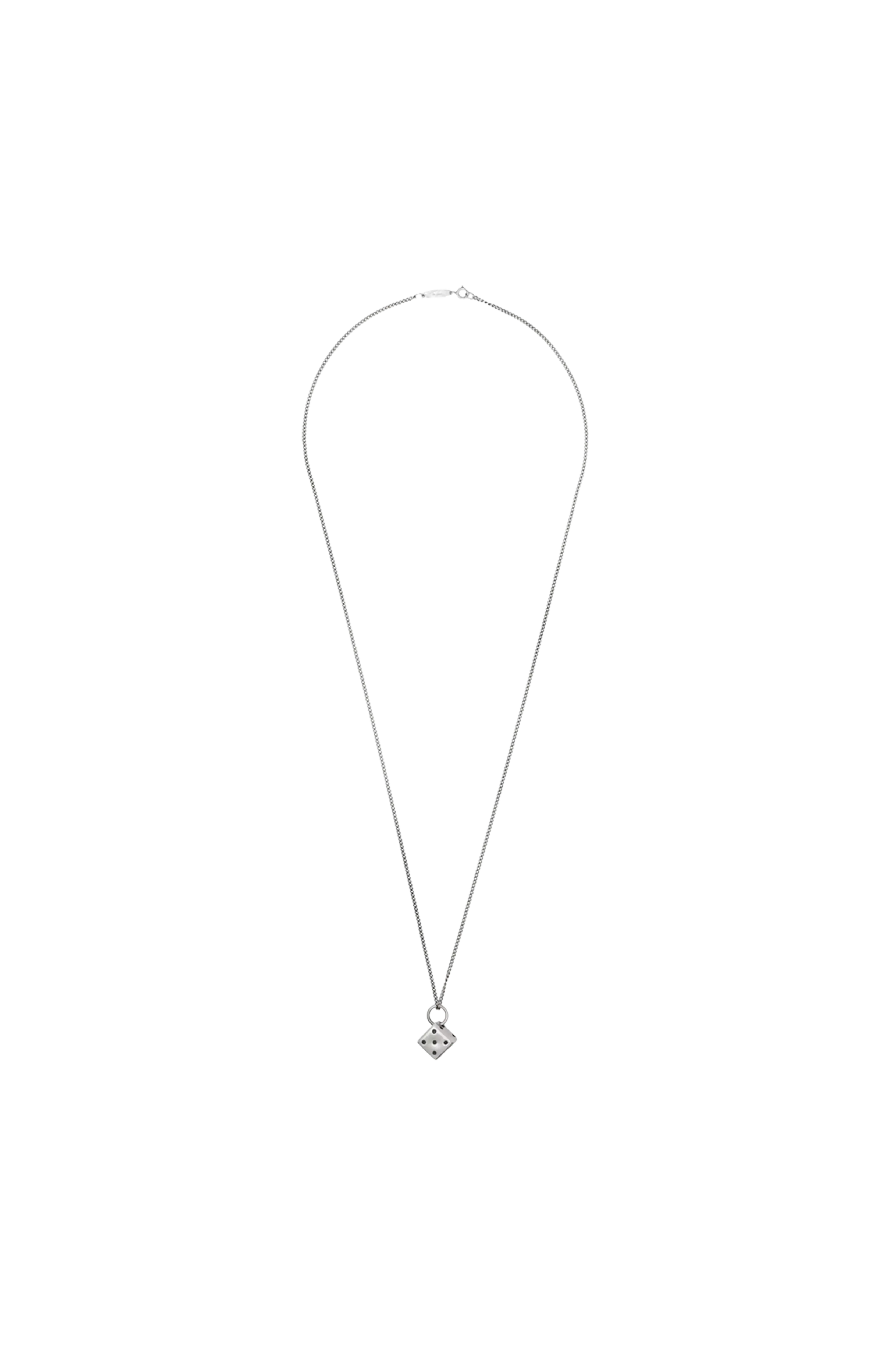 Ann Demeulemeester Anka Dice Necklace Silver 7678