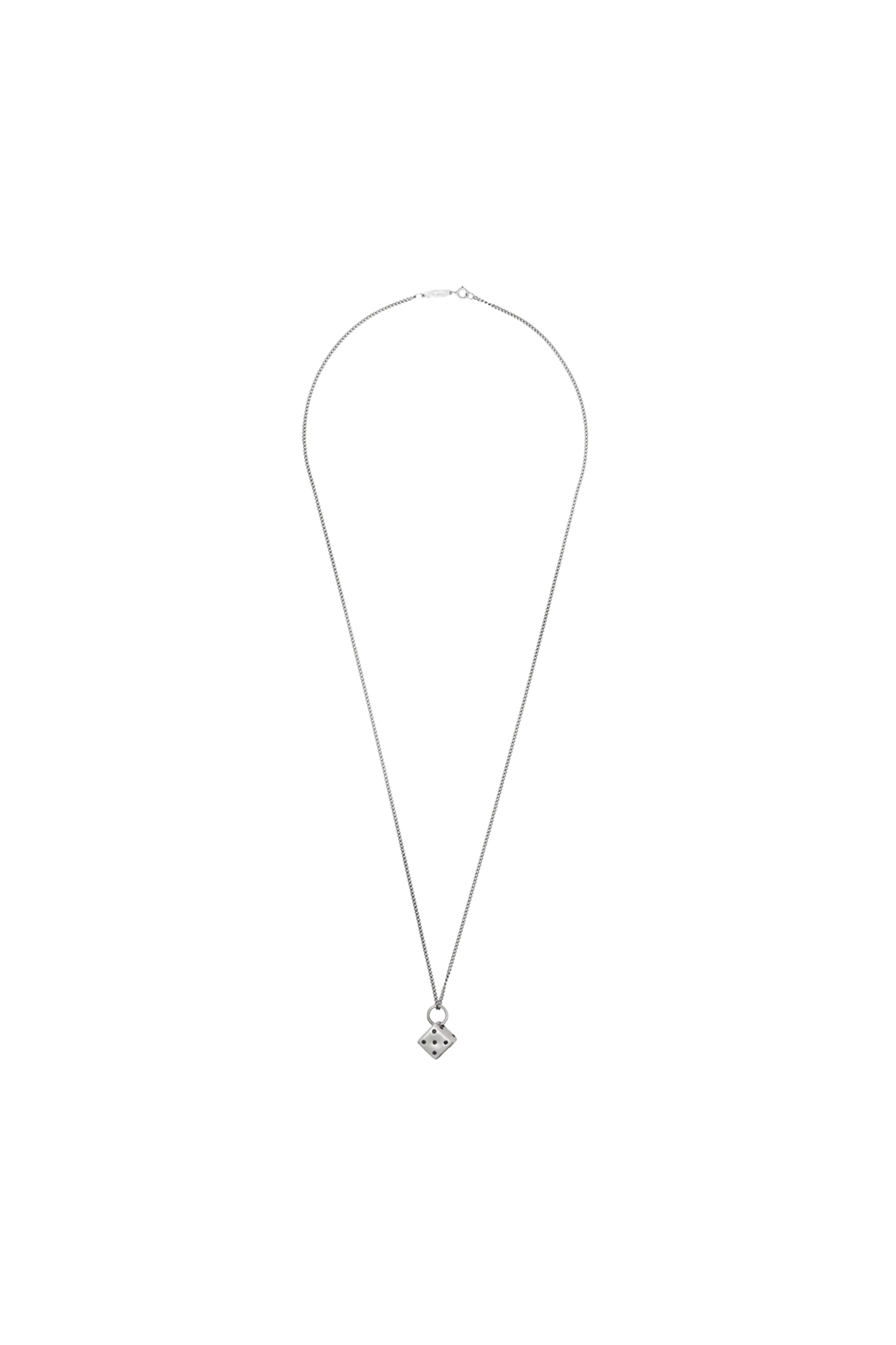 Ann Demeulemeester Anka Dice Necklace Silver 7678