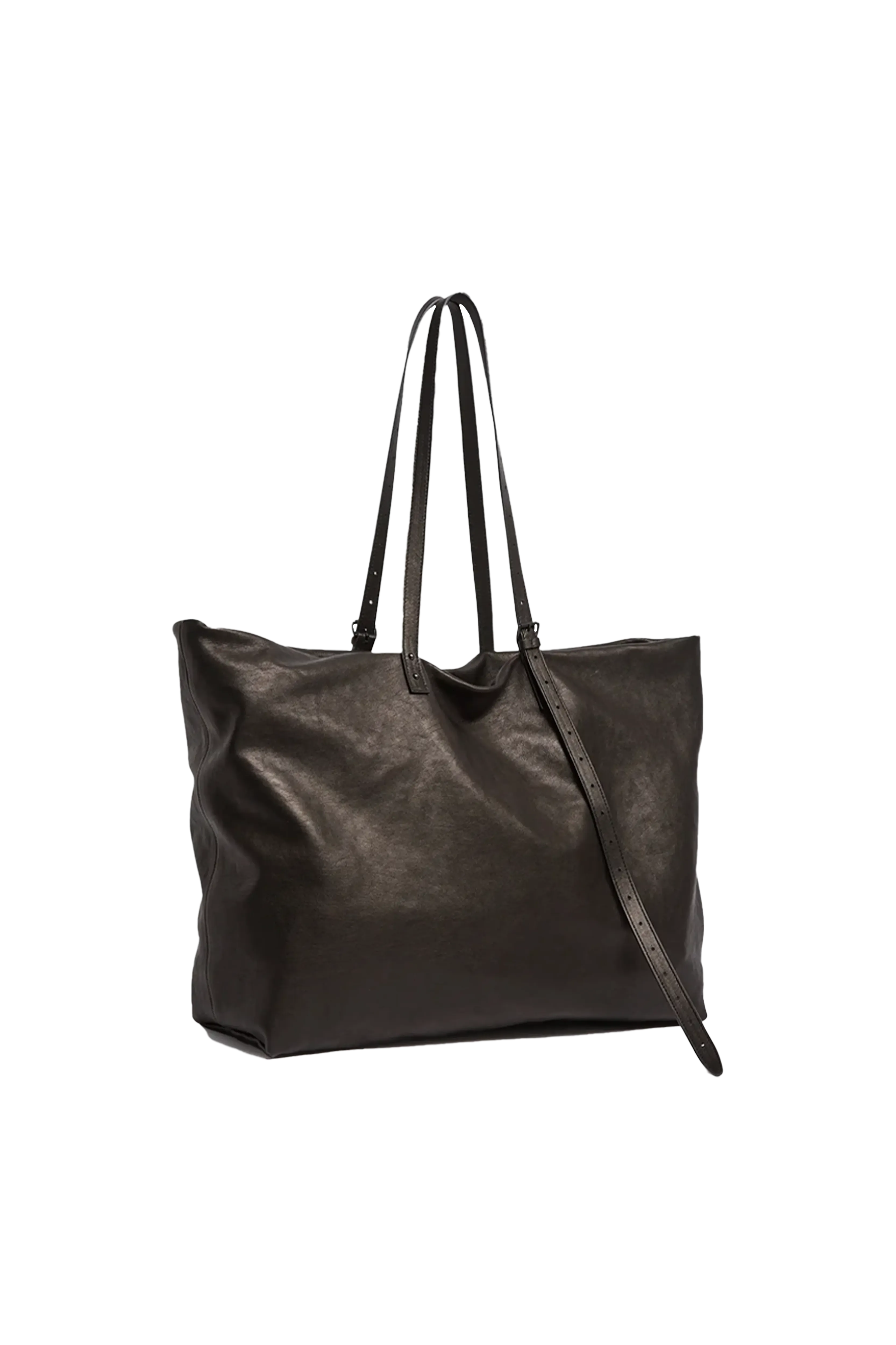 Ann Demeulemeester Bes Leather Tote Bag Black 7681