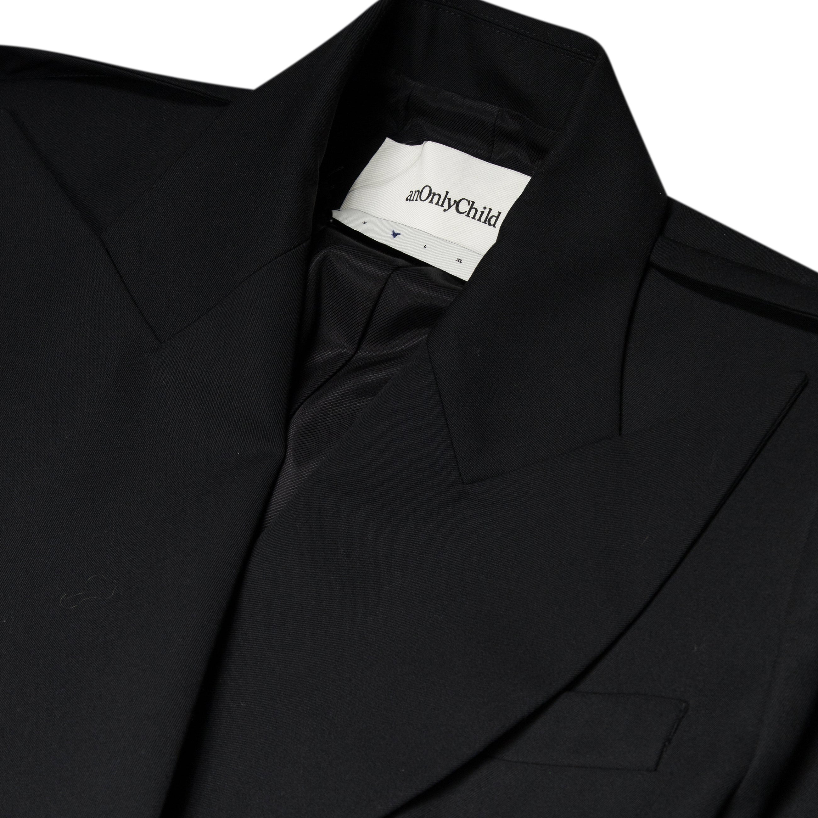 anOnlyChild Jean Robe Coat Black — view 3
