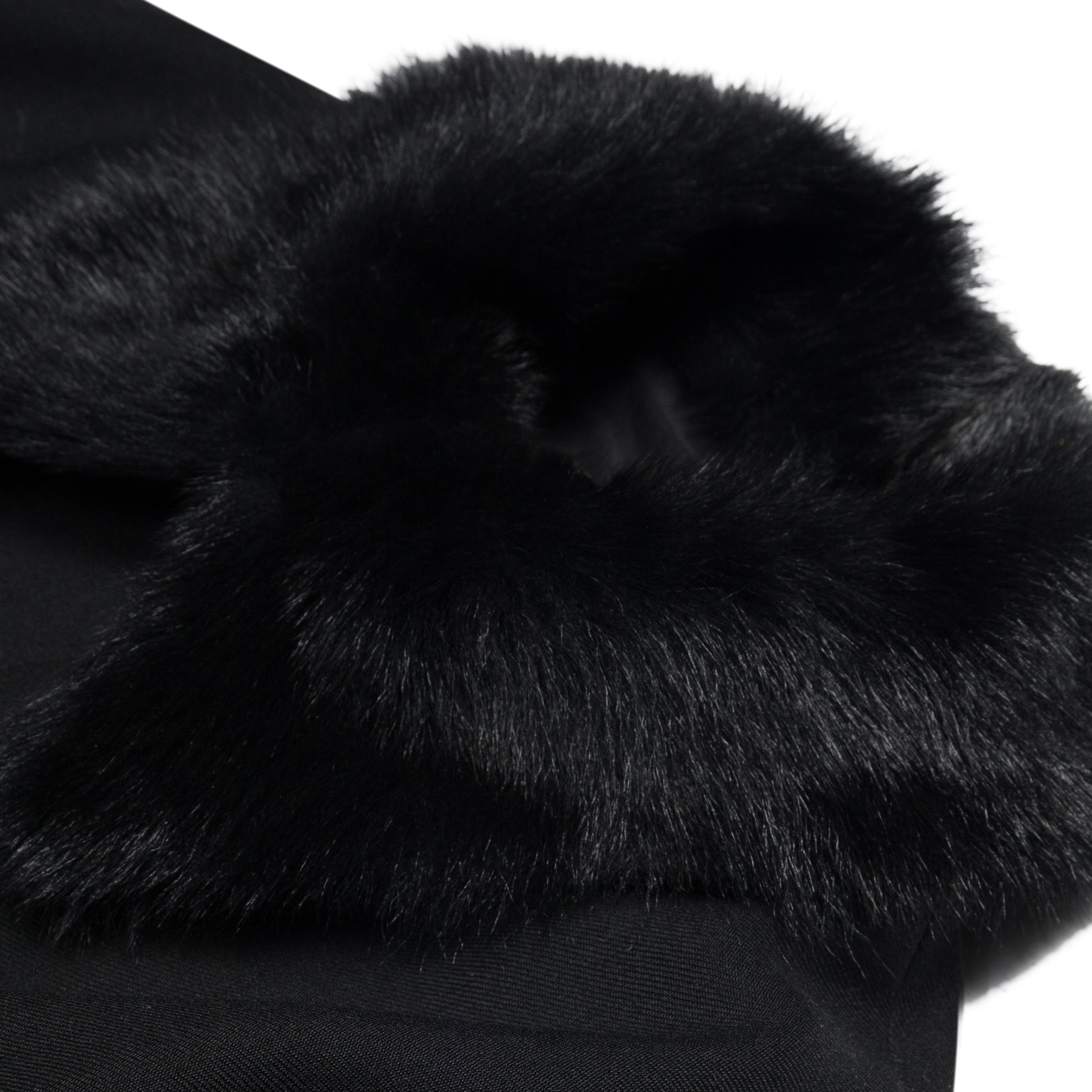 anOnlyChild Sanguinetti Bomber With Fur Collar Black — view 2