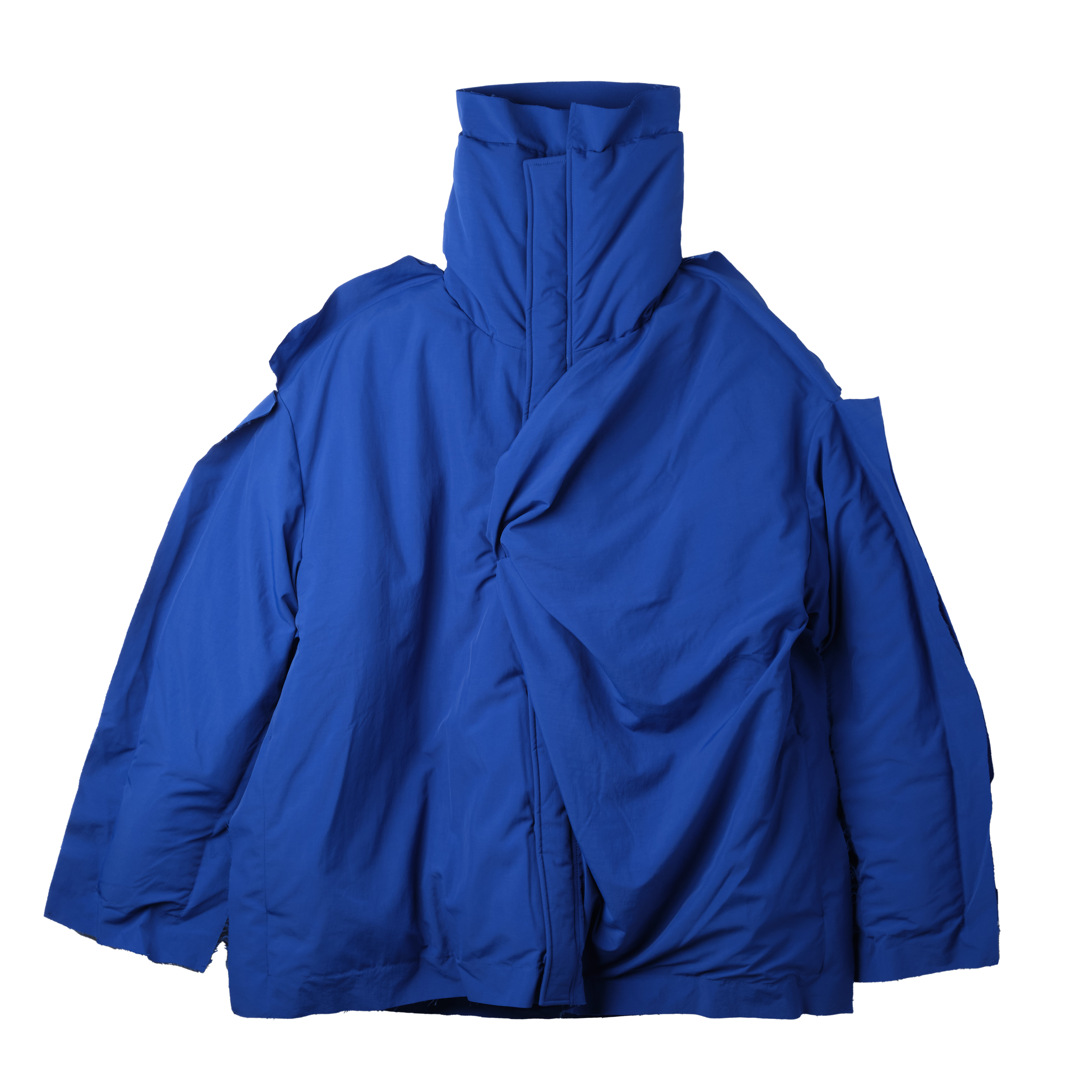 Bianca Saunders Outline Short Puffer Blue 8368