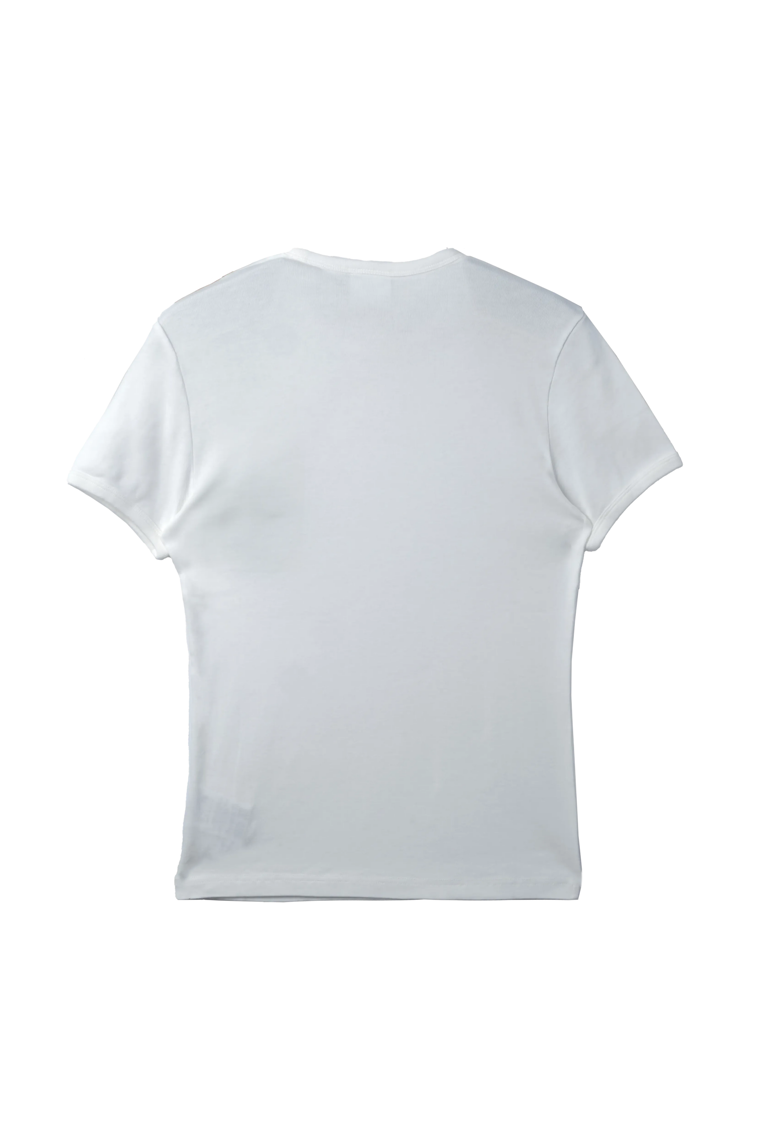 Courreges Bumpy Contrast Ringer T-Shirt White 9923