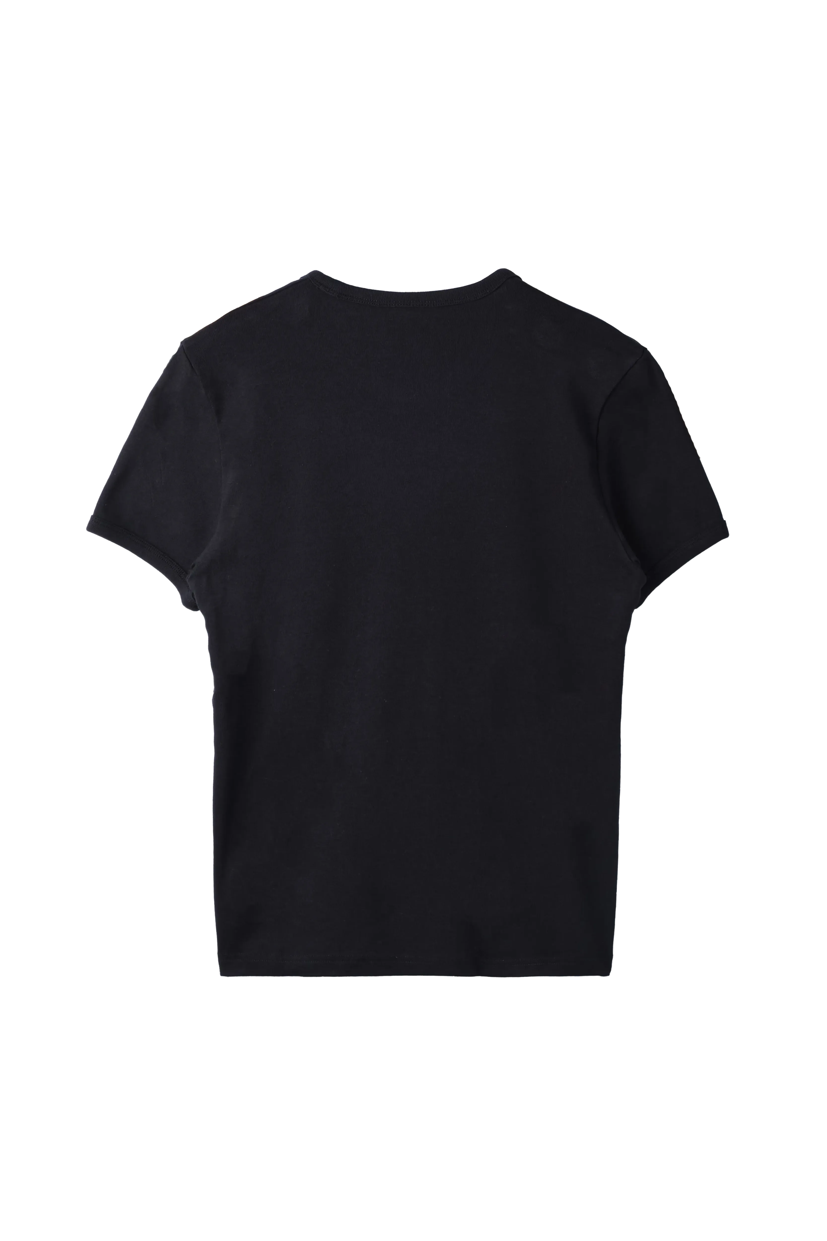 Courreges Bumpy Contrast Ringer T-Shirt Black 9917