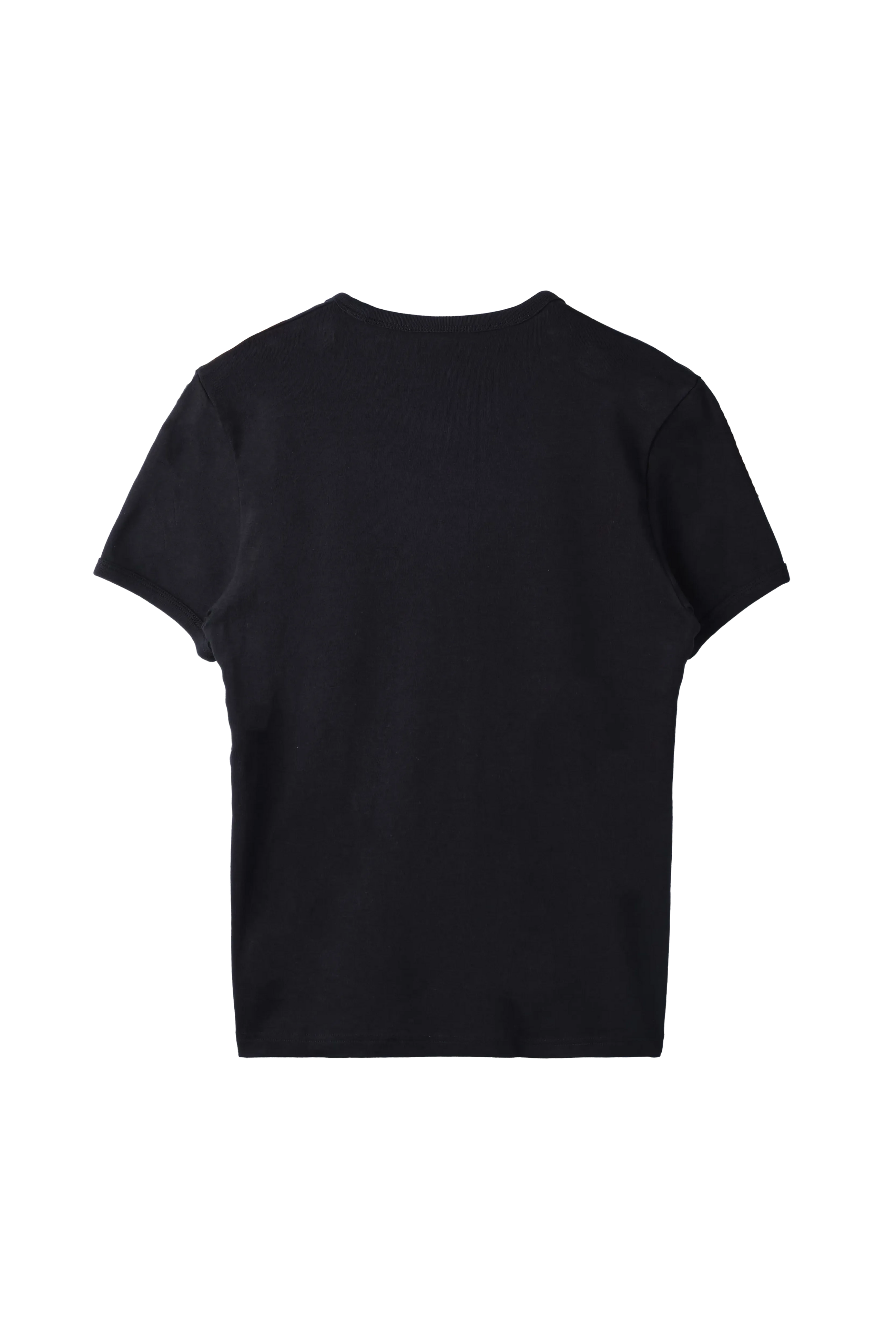 Courreges Bumpy Contrast Ringer T-Shirt Black 9917