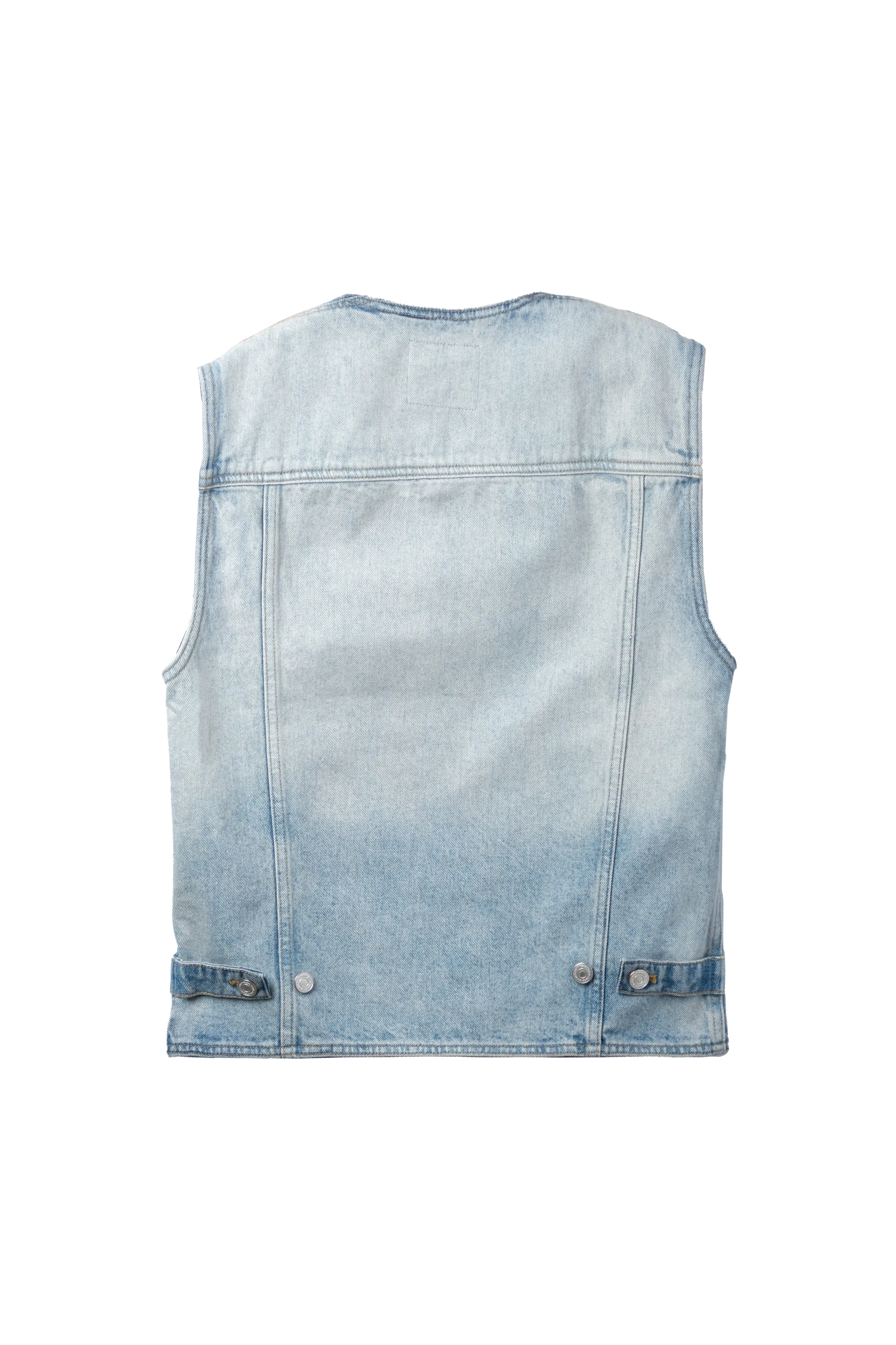 Courreges Multiflex Blue Denim Vest Blue 9946