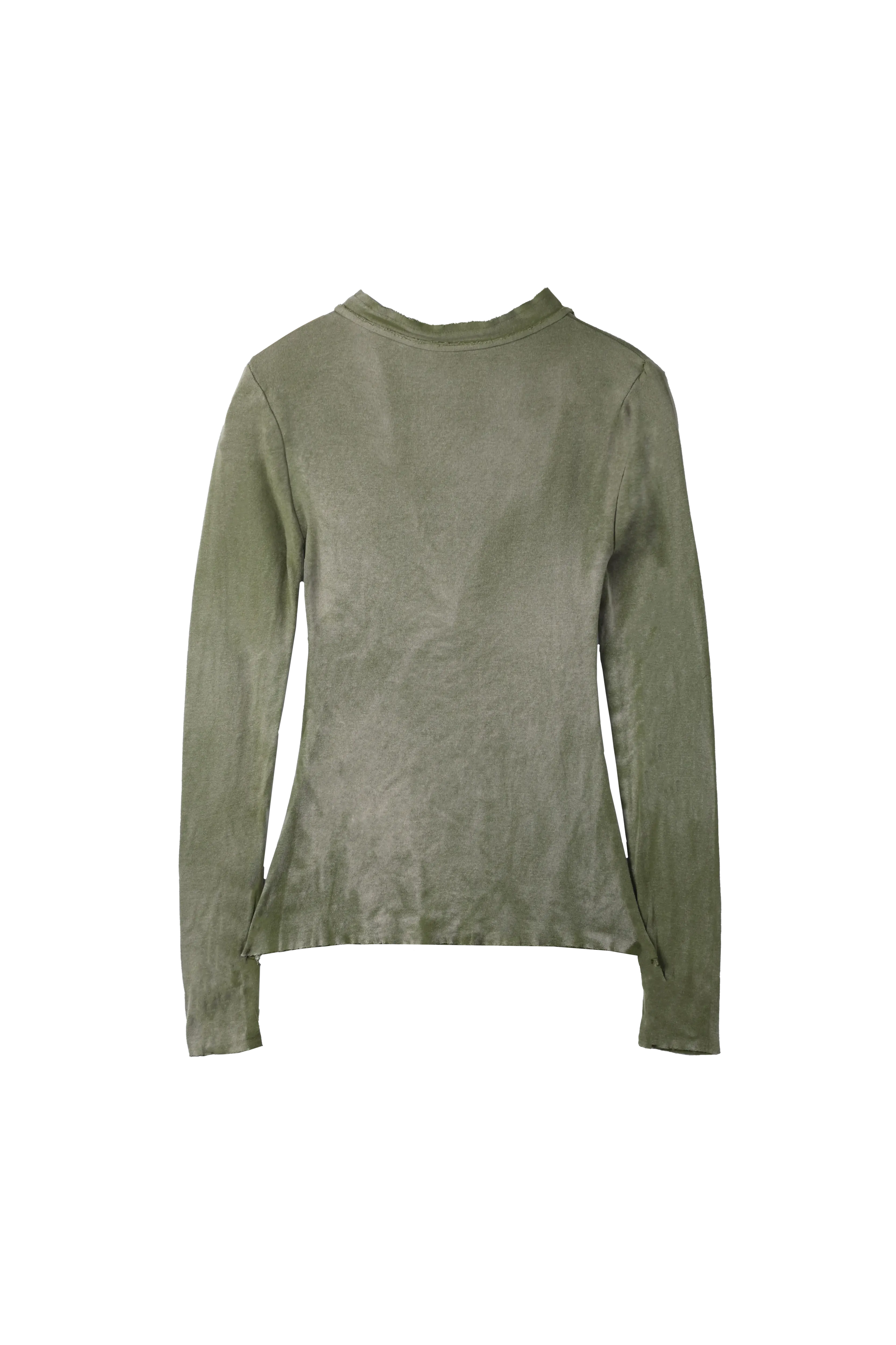 Edward Cuming Raw Stack L/S Henley Green 9244