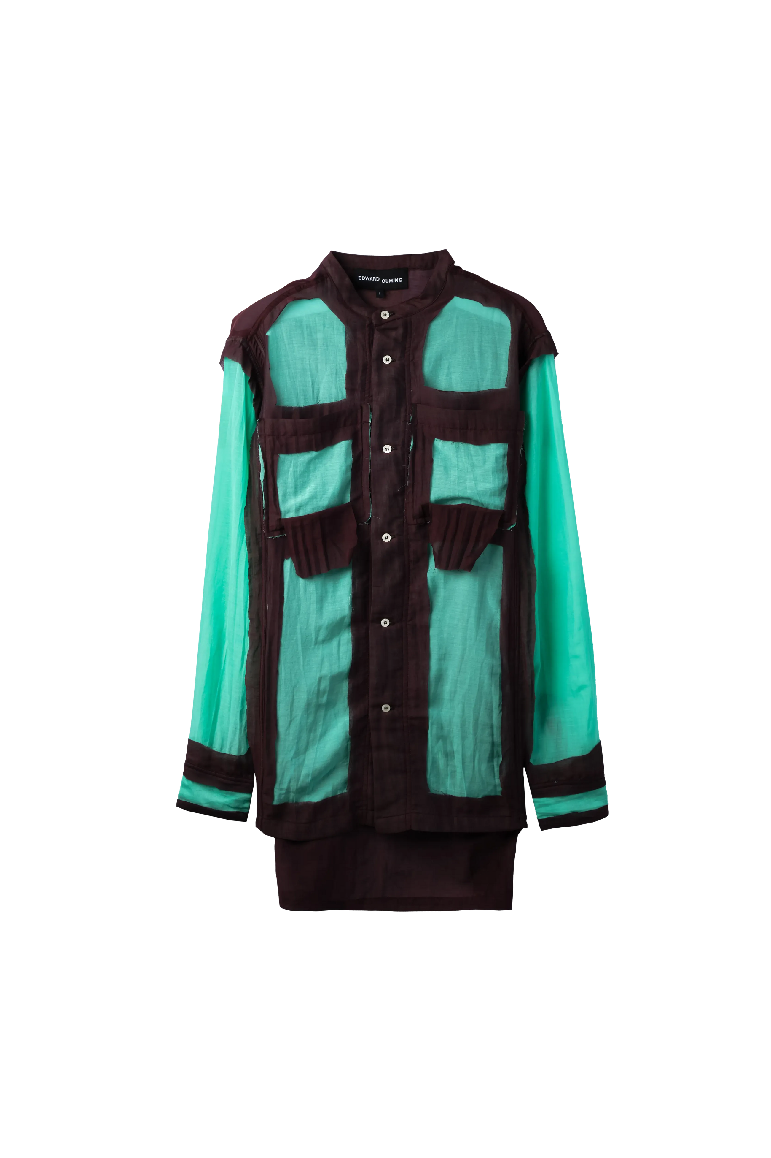 Edward Cuming Double Layer Shirt Green 9289