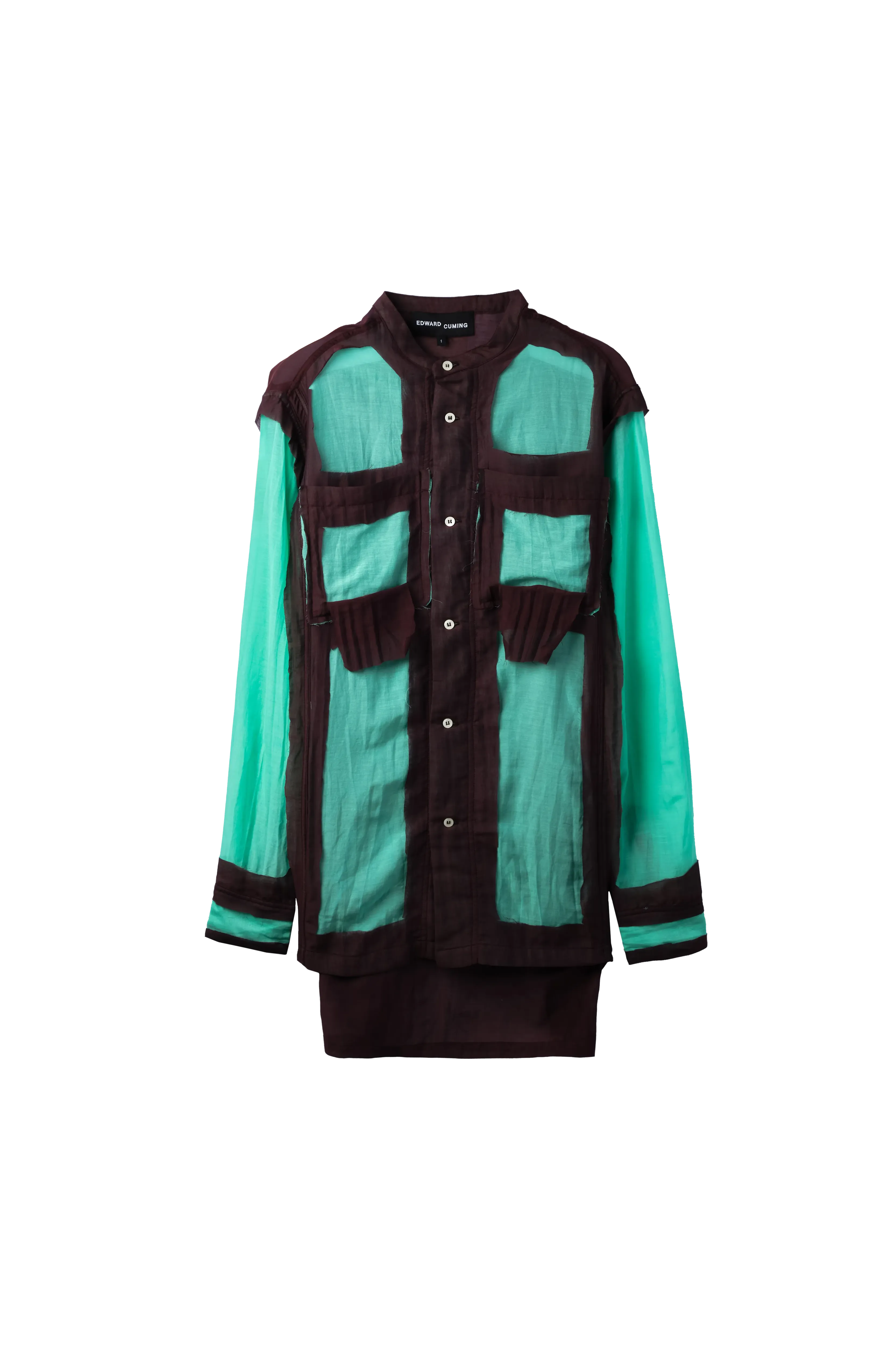 Edward Cuming Double Layer Shirt Green 9289