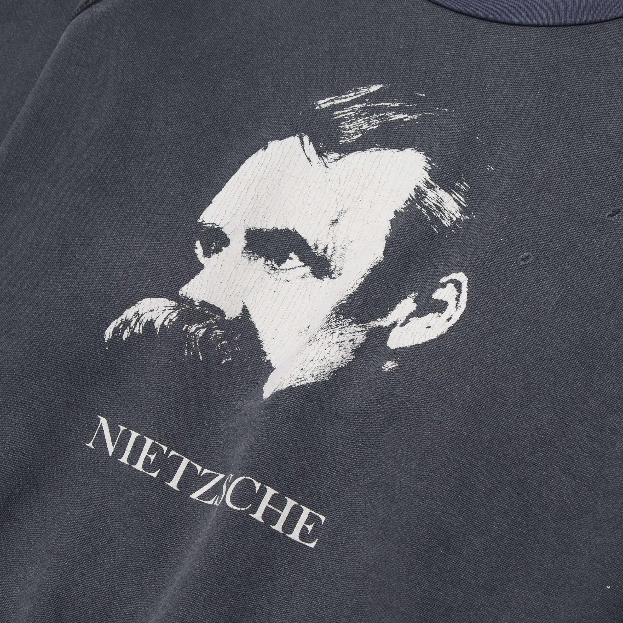 Enfants Riches Deprimes Nietzsche Raglan Sweatshirt Black — view 2