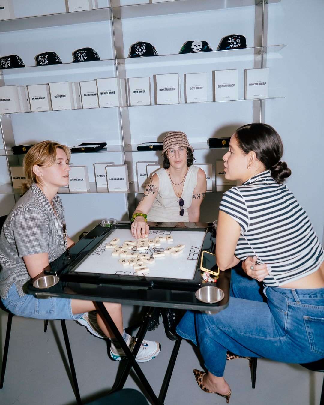 A person wearing incredibly styled clothes from ESSX NYC