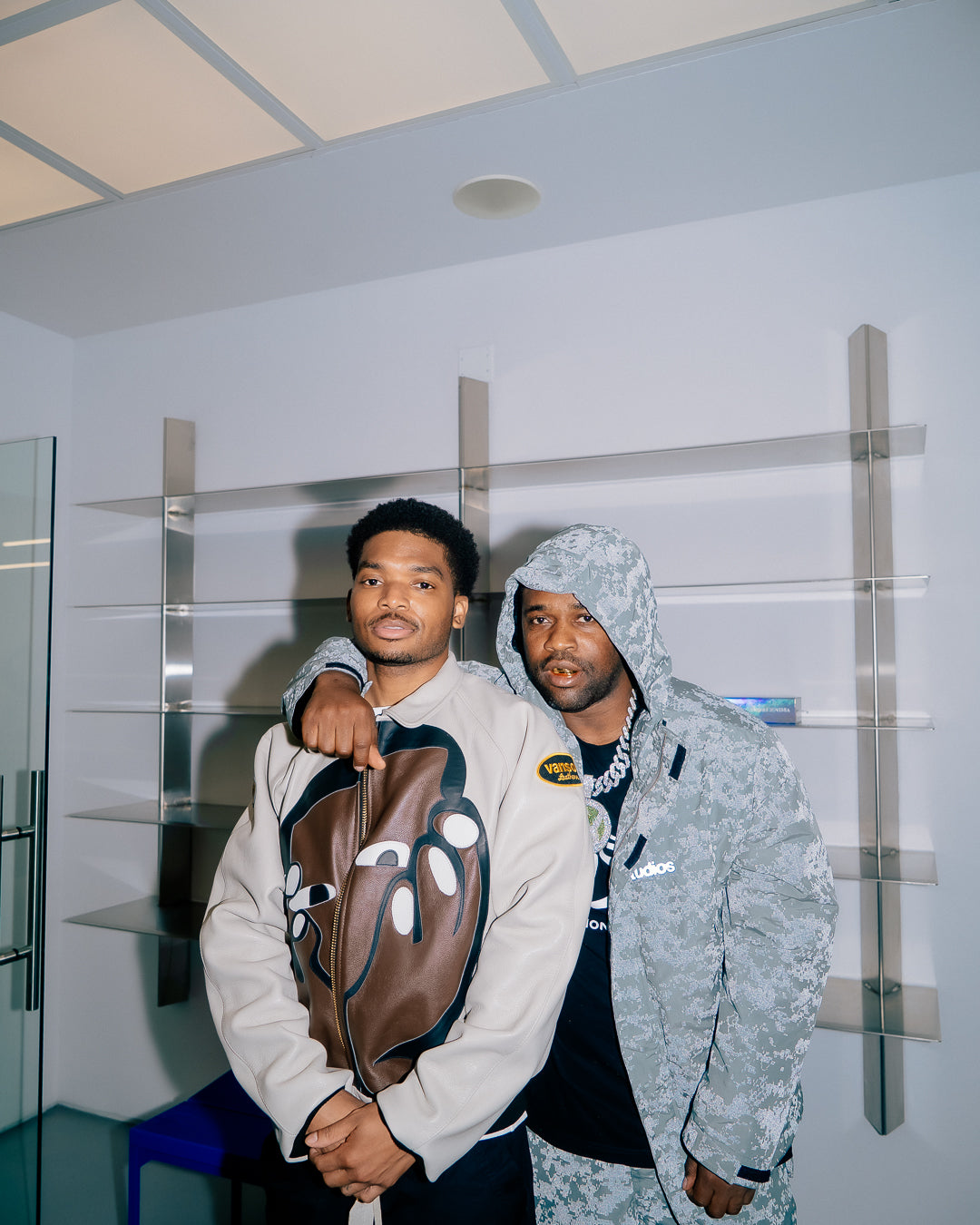 A person wearing incredibly styled clothes from ESSX NYC