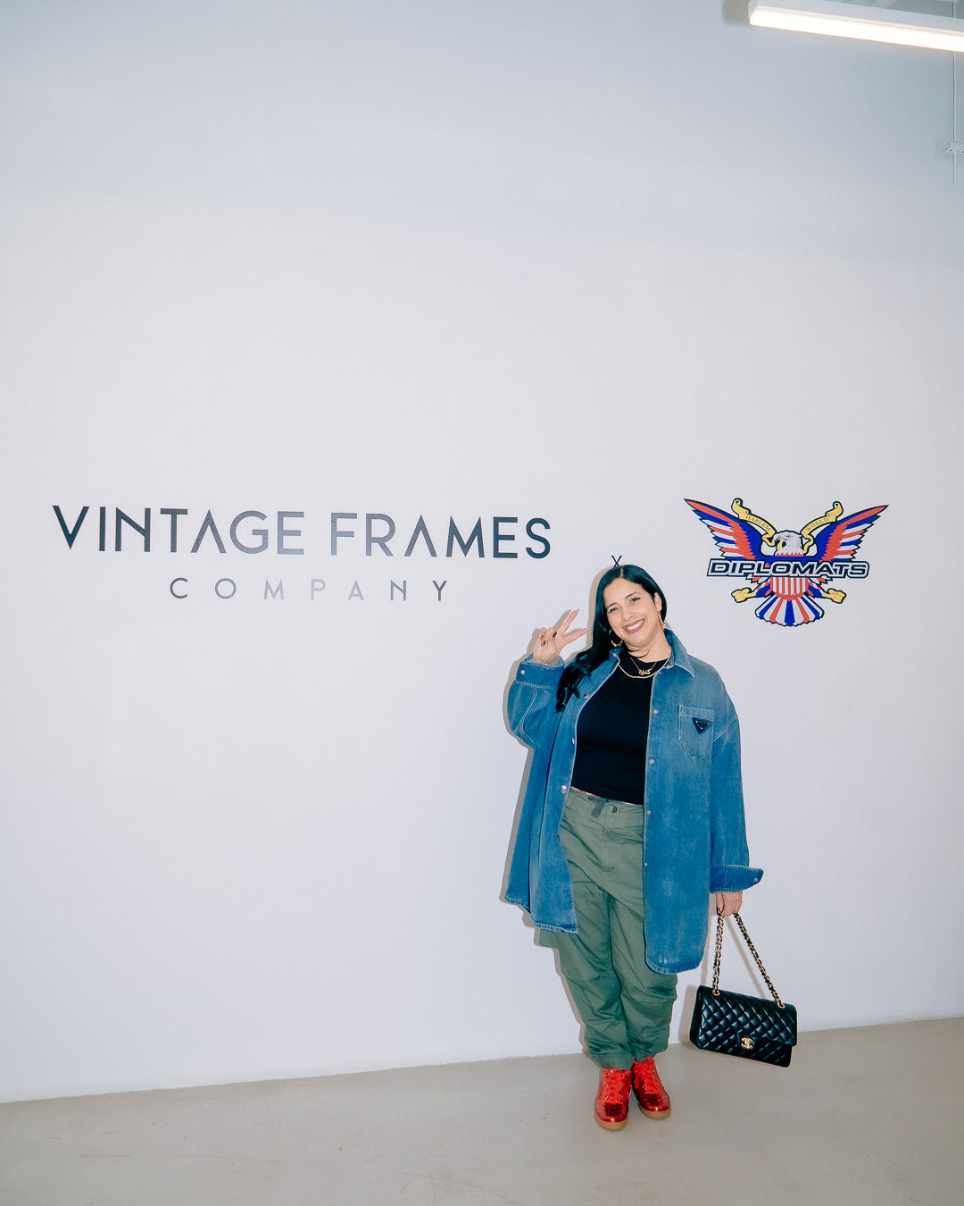 A person wearing incredibly styled clothes from ESSX NYC