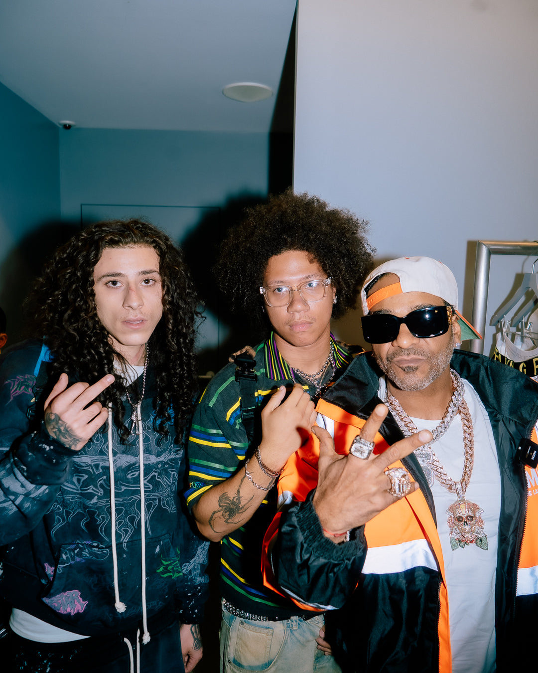 A person wearing incredibly styled clothes from ESSX NYC