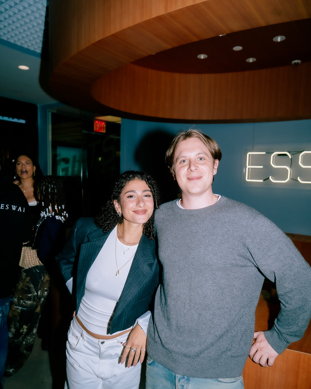 A person wearing incredibly styled clothes from ESSX NYC