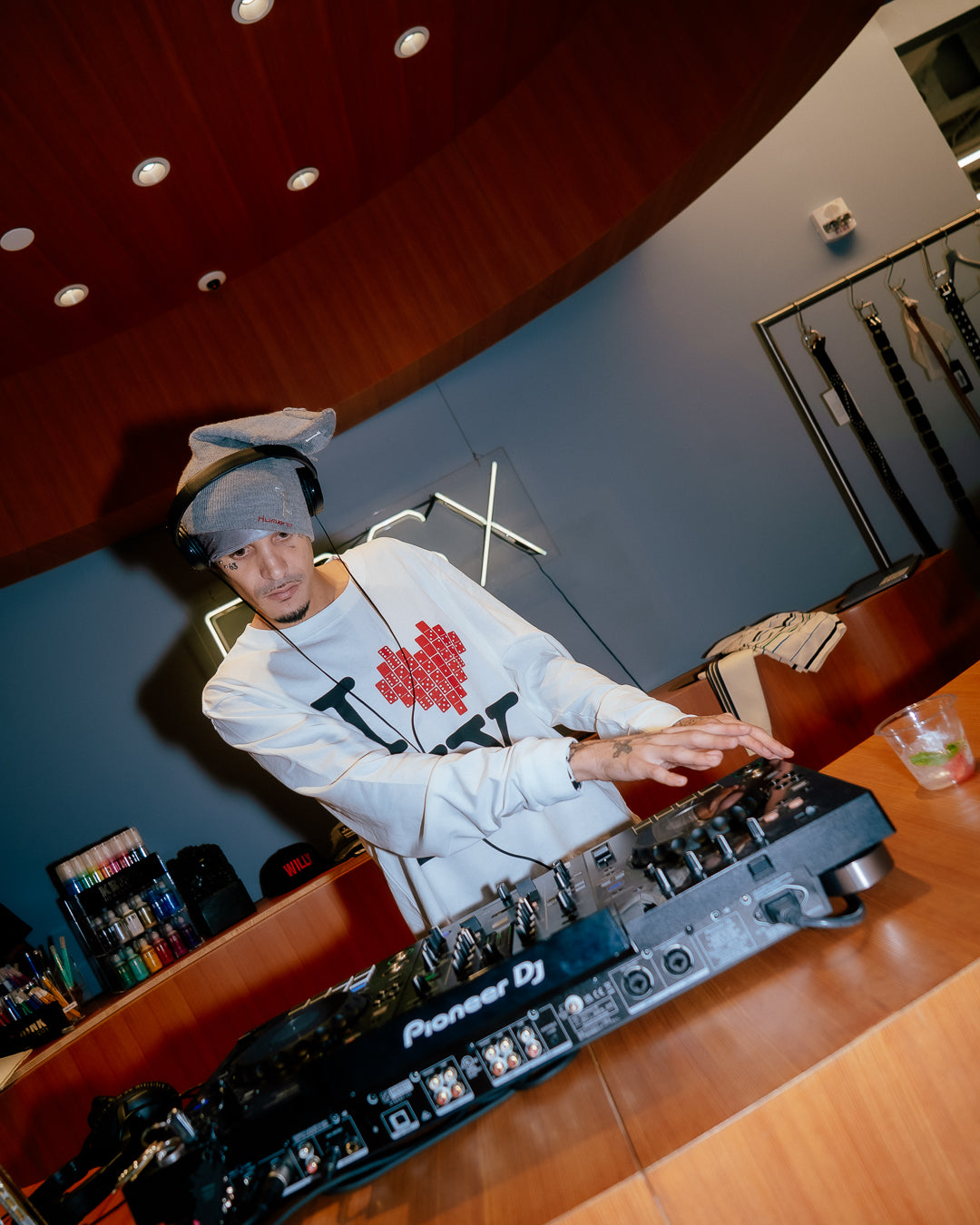 A person wearing incredibly styled clothes from ESSX NYC