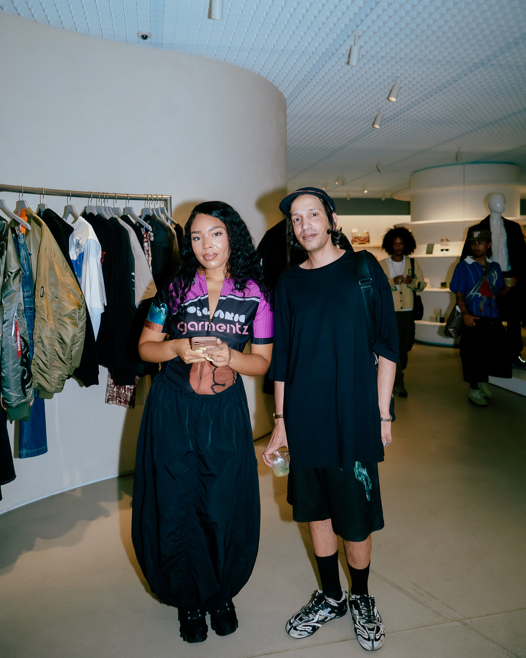 A person wearing incredibly styled clothes from ESSX NYC