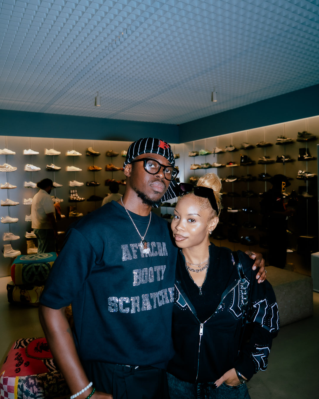 A person wearing incredibly styled clothes from ESSX NYC