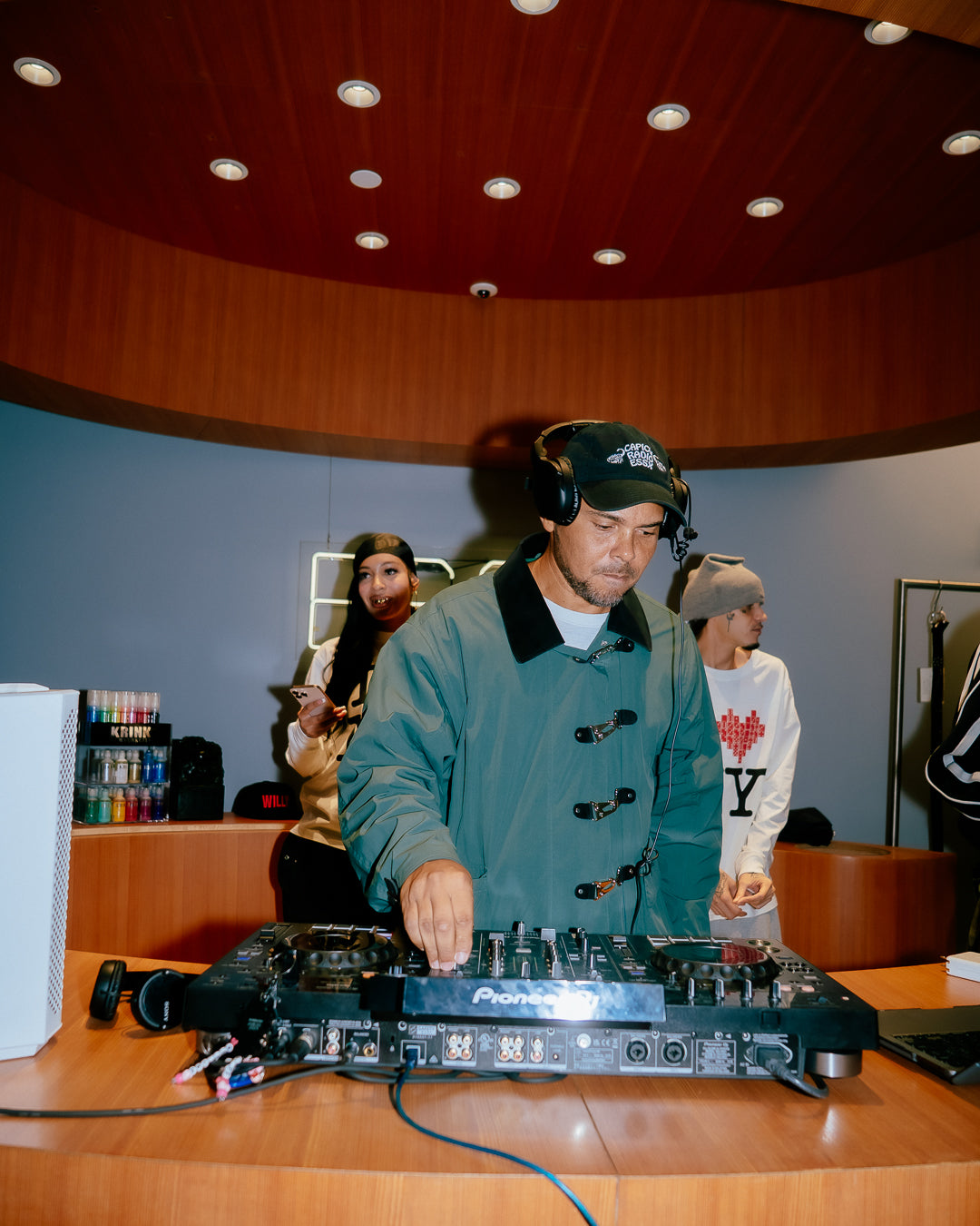 A person wearing incredibly styled clothes from ESSX NYC