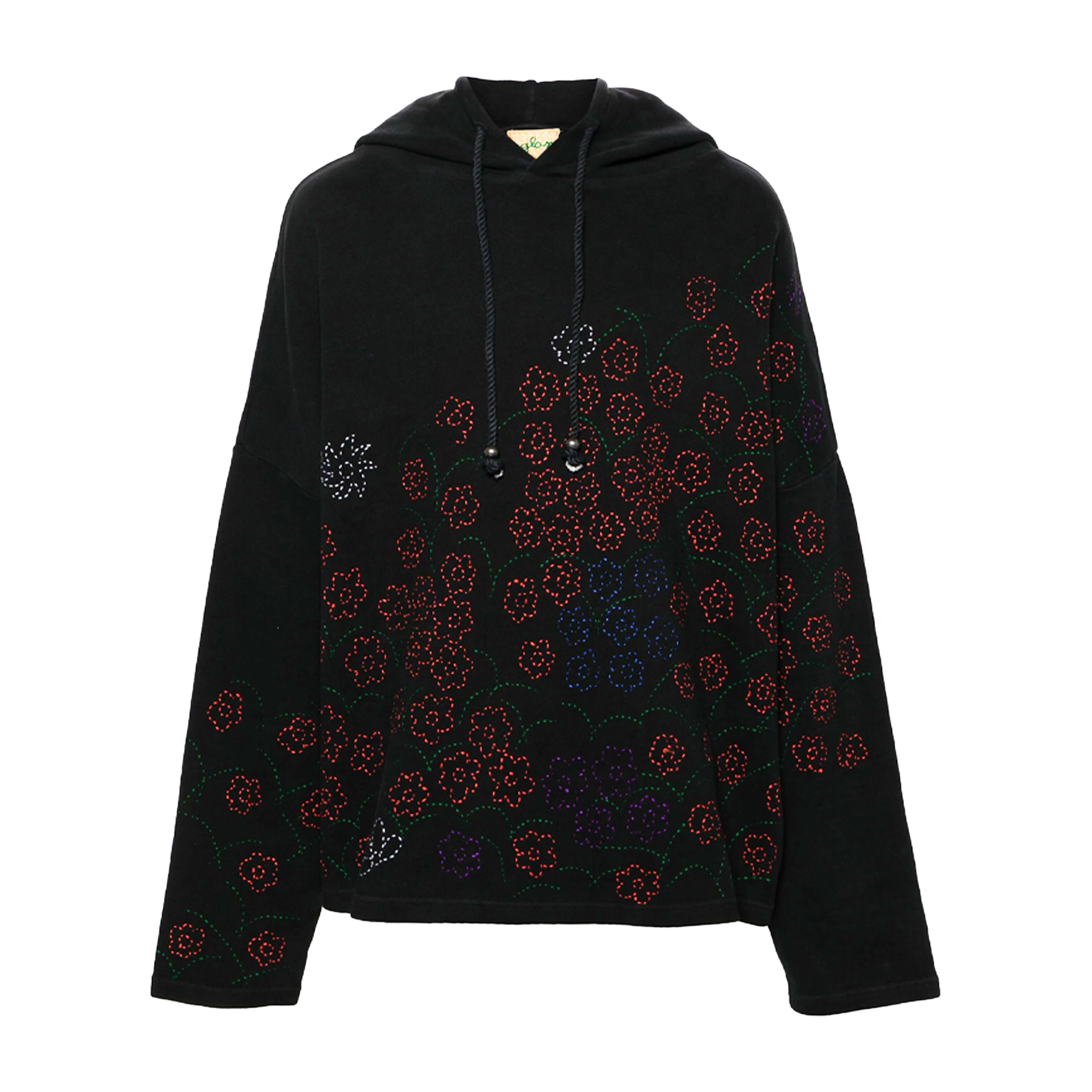 GLASS CYPRESS FLORAL HOODIE BLACK