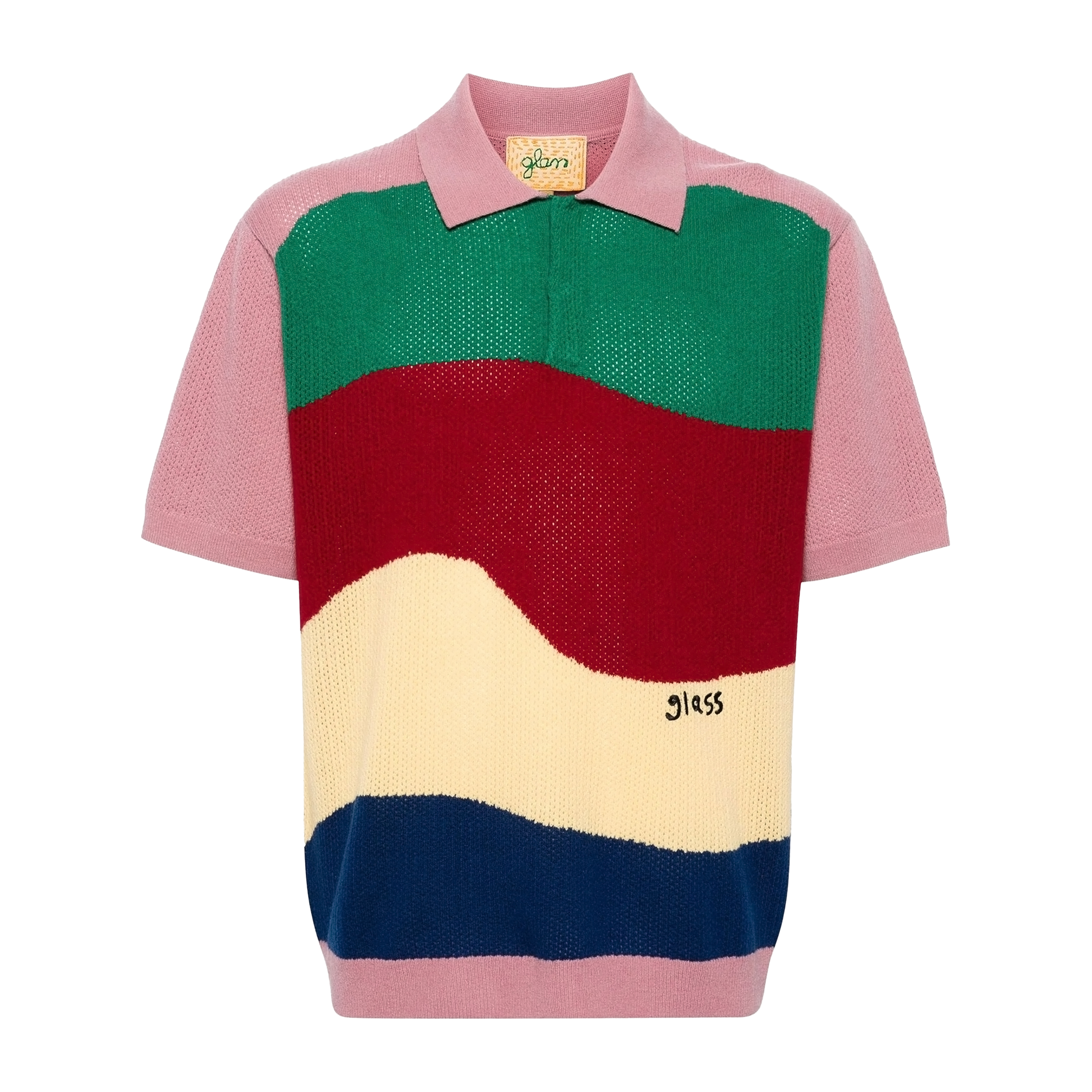 GLASS CYPRESS MULTICOLOR KNIT POLO PURPLE