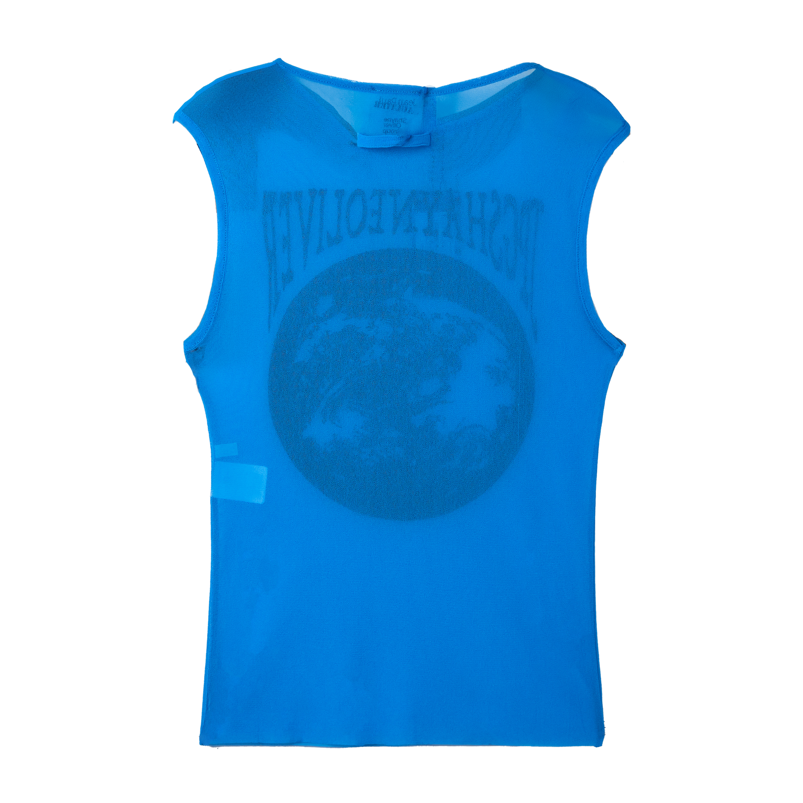 Jean Paul Gaultier x Shayne Oliver Mesh Earth Tank Top Blue 9334