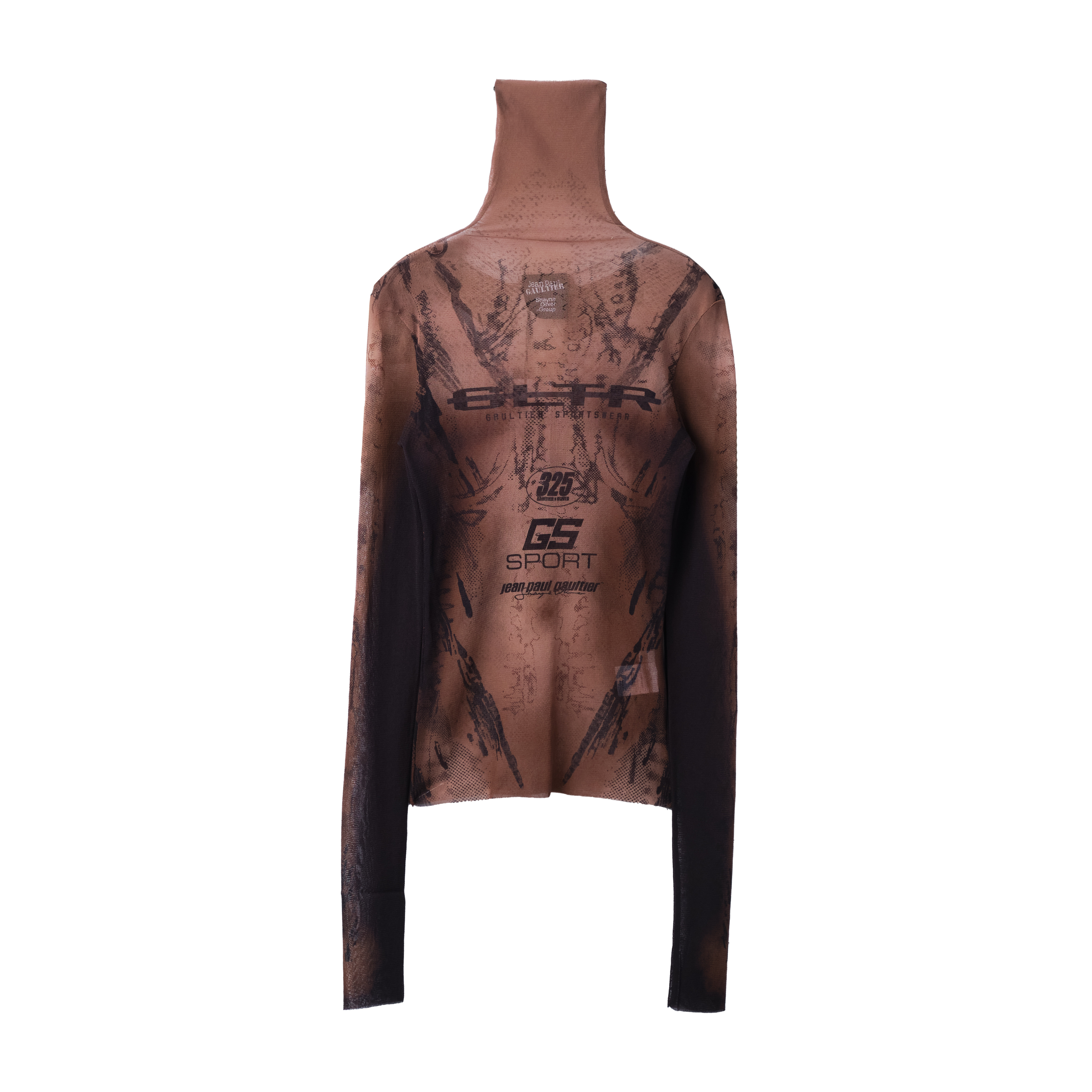 Jean Paul Gaultier x Shayne Oliver Gs Sport Mesh Turtle Neck Brown 9351