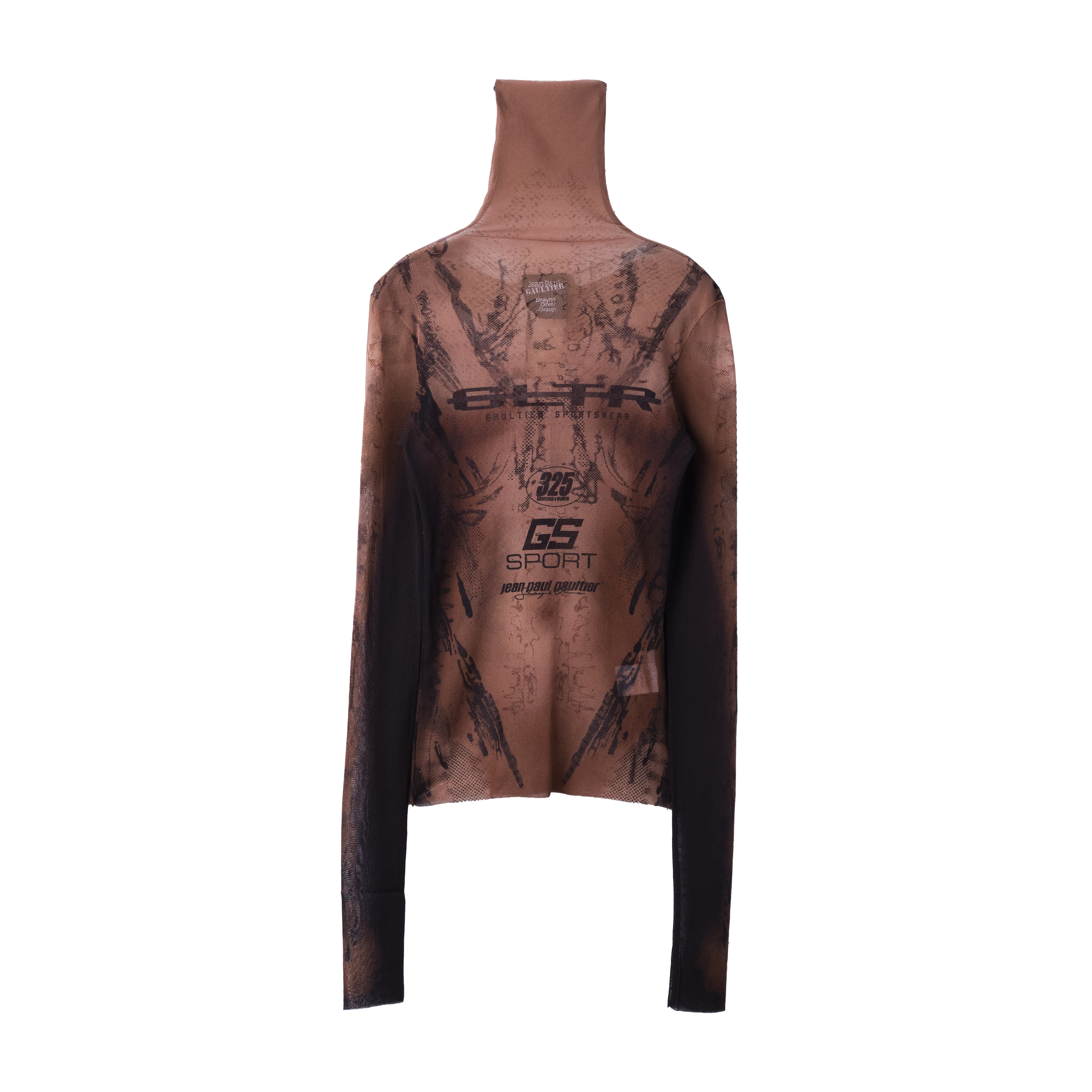 Jean Paul Gaultier x Shayne Oliver Gs Sport Mesh Turtle Neck Brown 9351